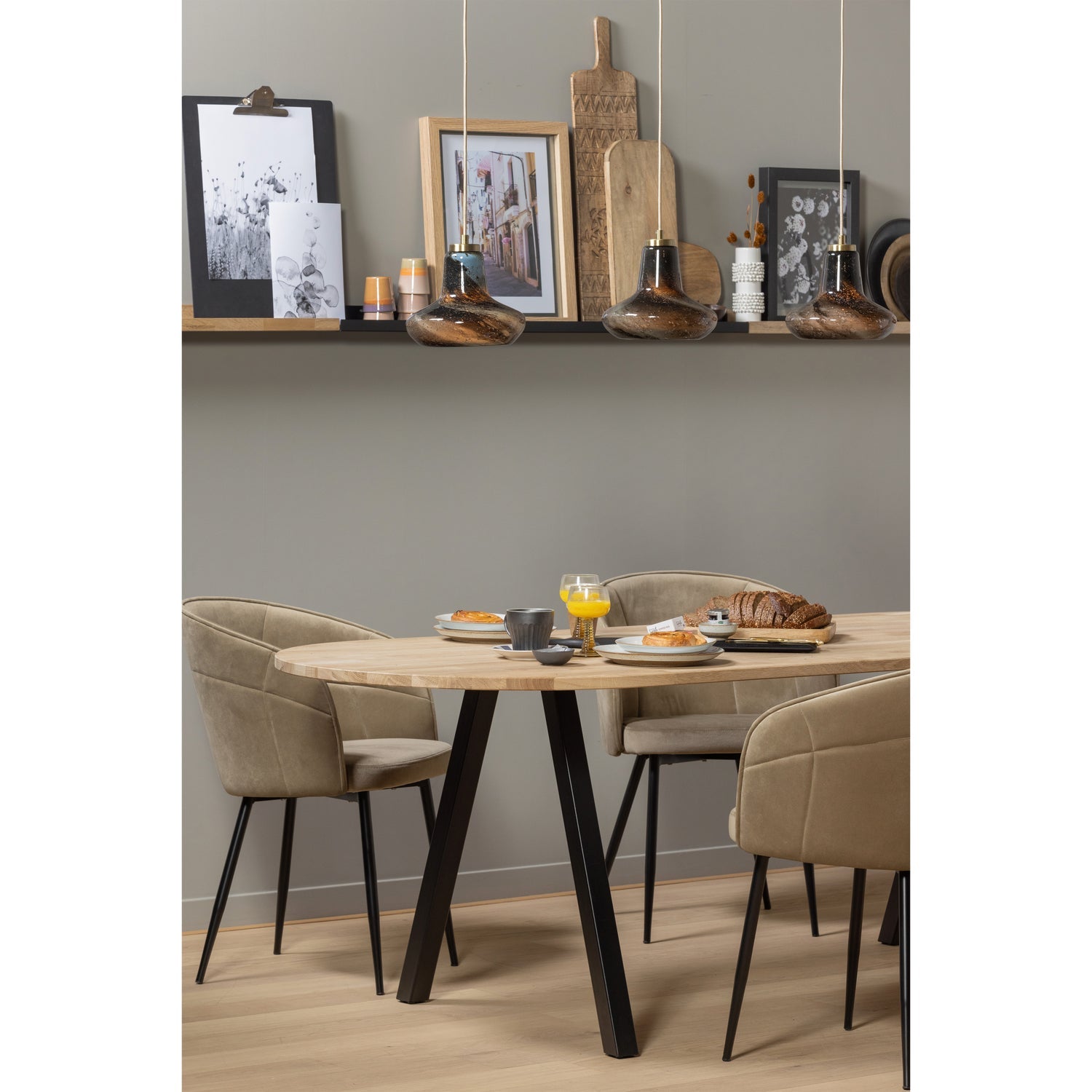 BORD FUR FOTOBILDERRAHMEN EICHE 120CM