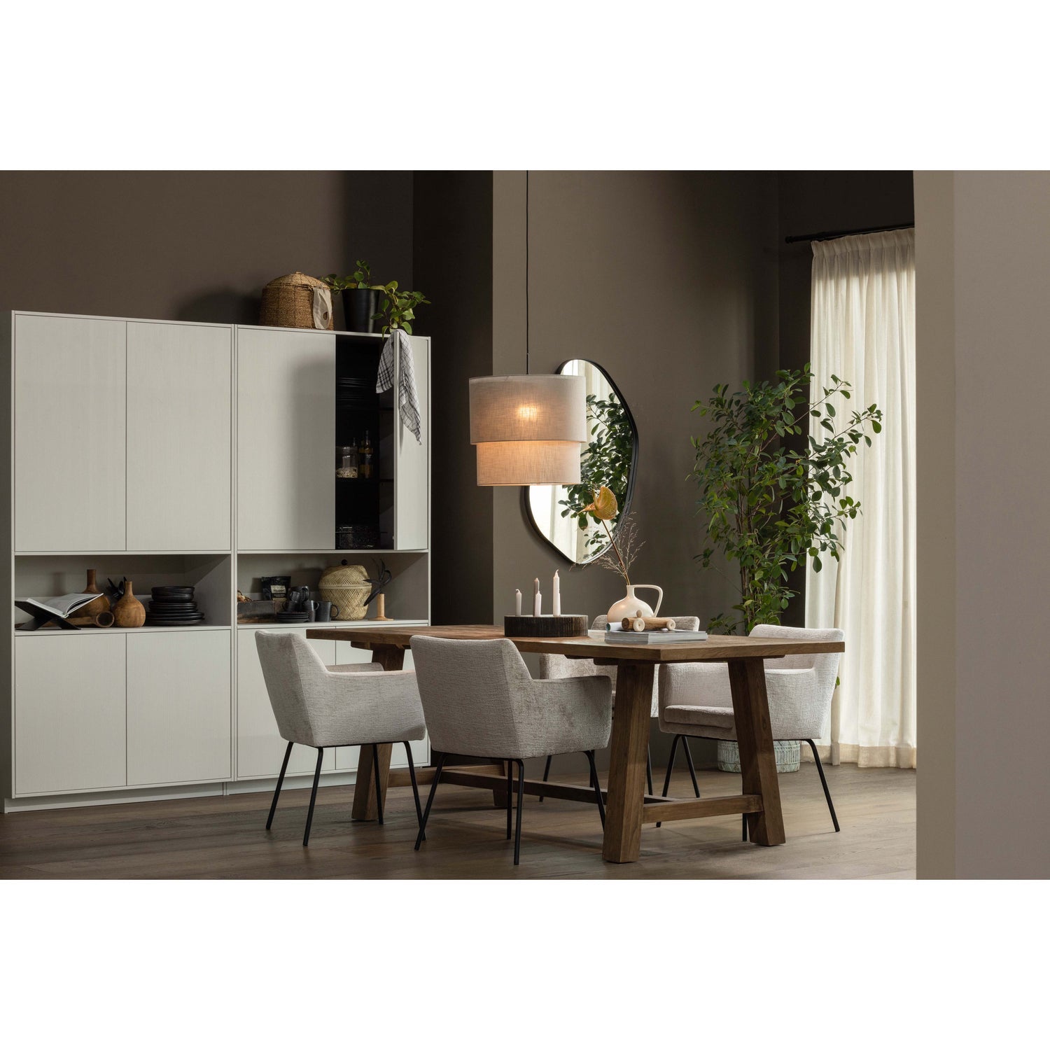 ROMEE ORGANISCH SPIEGEL METALL SCHWARZ 100x70CM