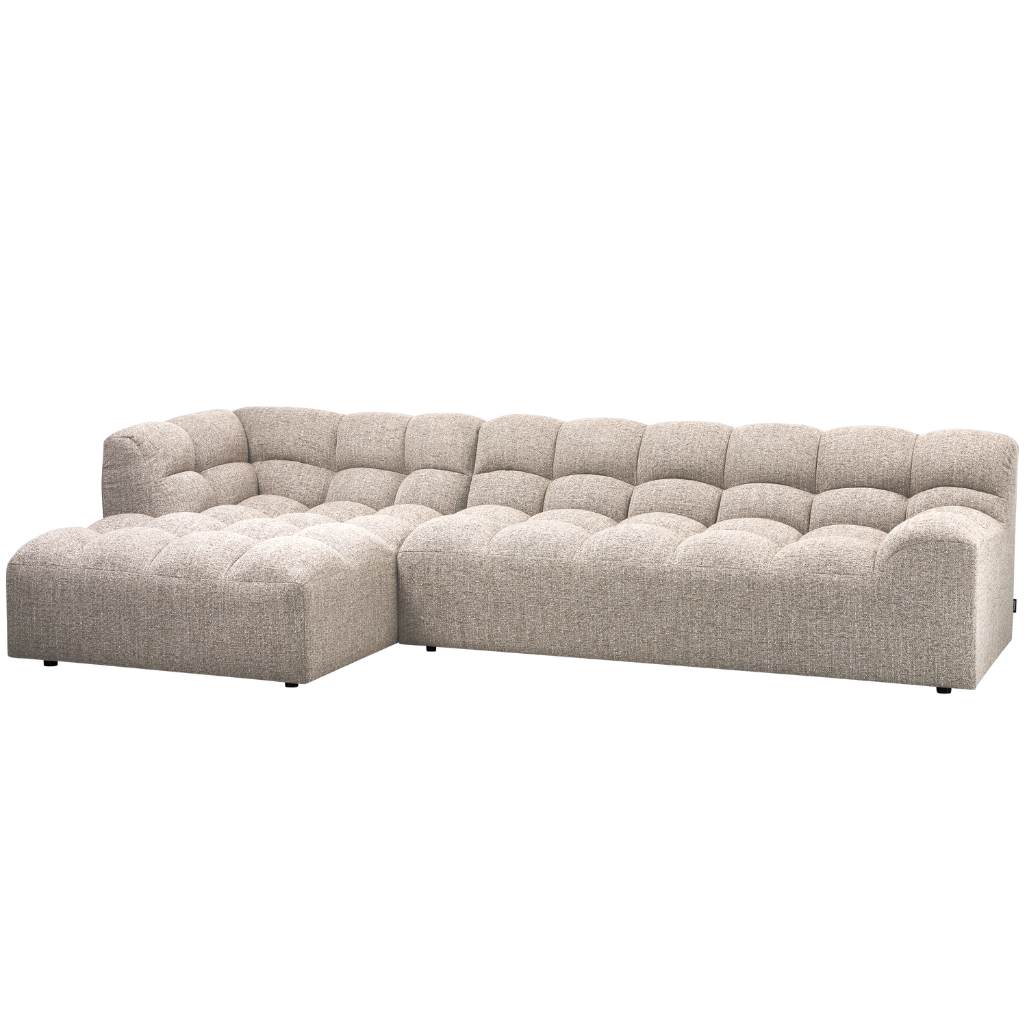ALLURE CHAISE LONGUE LINKS GEWEBTES NATUR MELANGE