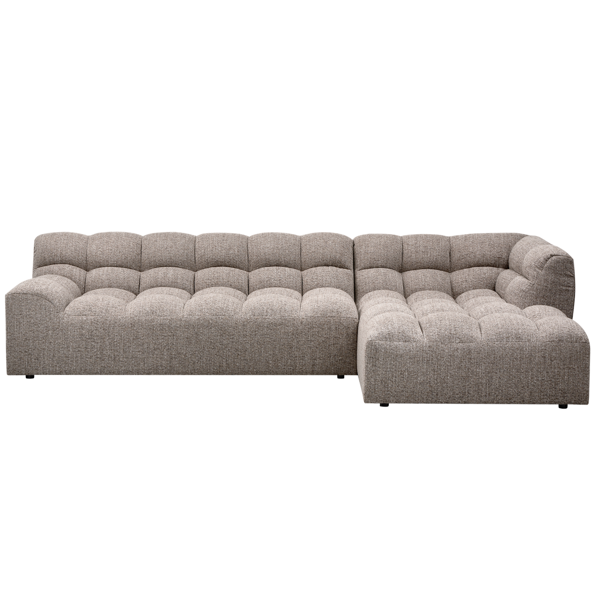 ALLURE CHAISE LONGUE RECHTS GEWEBTES CLAY MELANGE