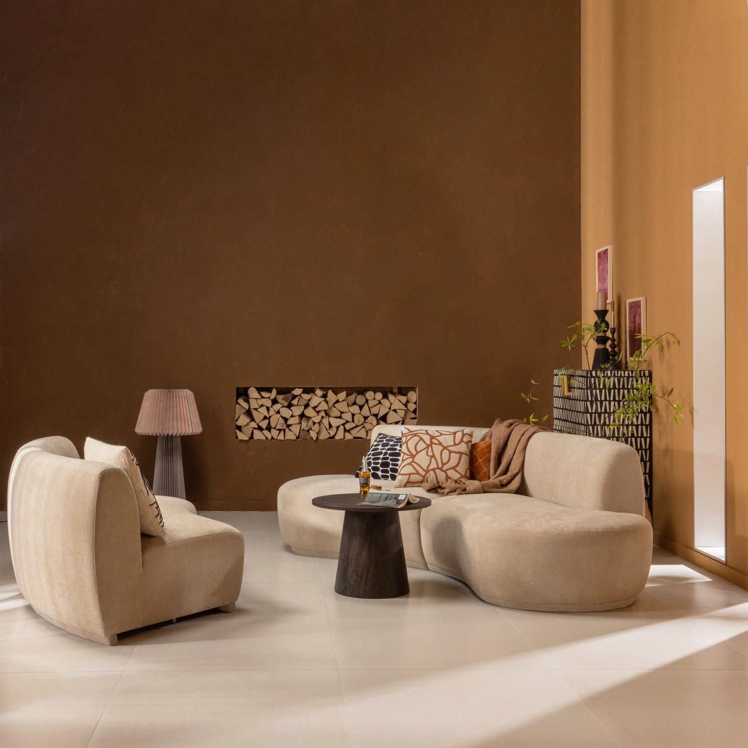 COUCHTISCH MDF DUNKELBRAUN 40xO80CM