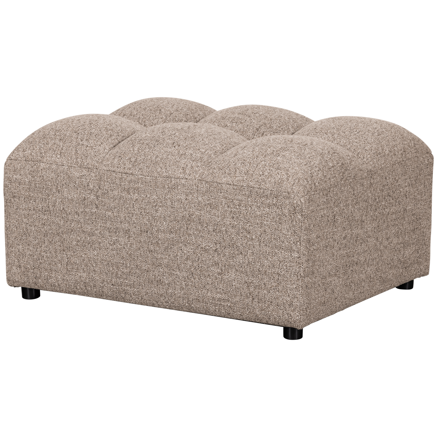 ALLURE HOCKER GEWEBTES BRAUN MELANGE