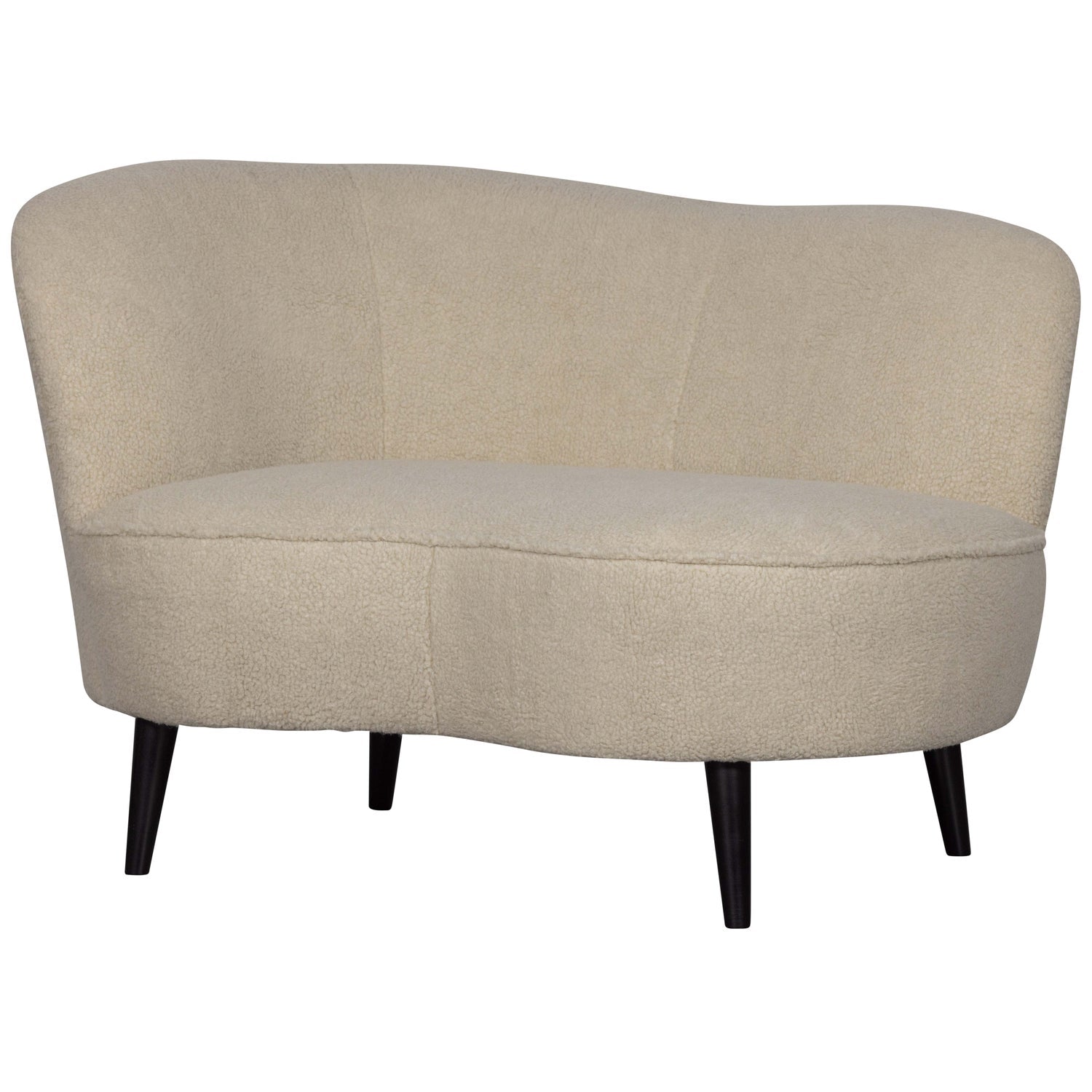 SARA LOUNGE SESSEL LINKS TEDDY OFF WHITE