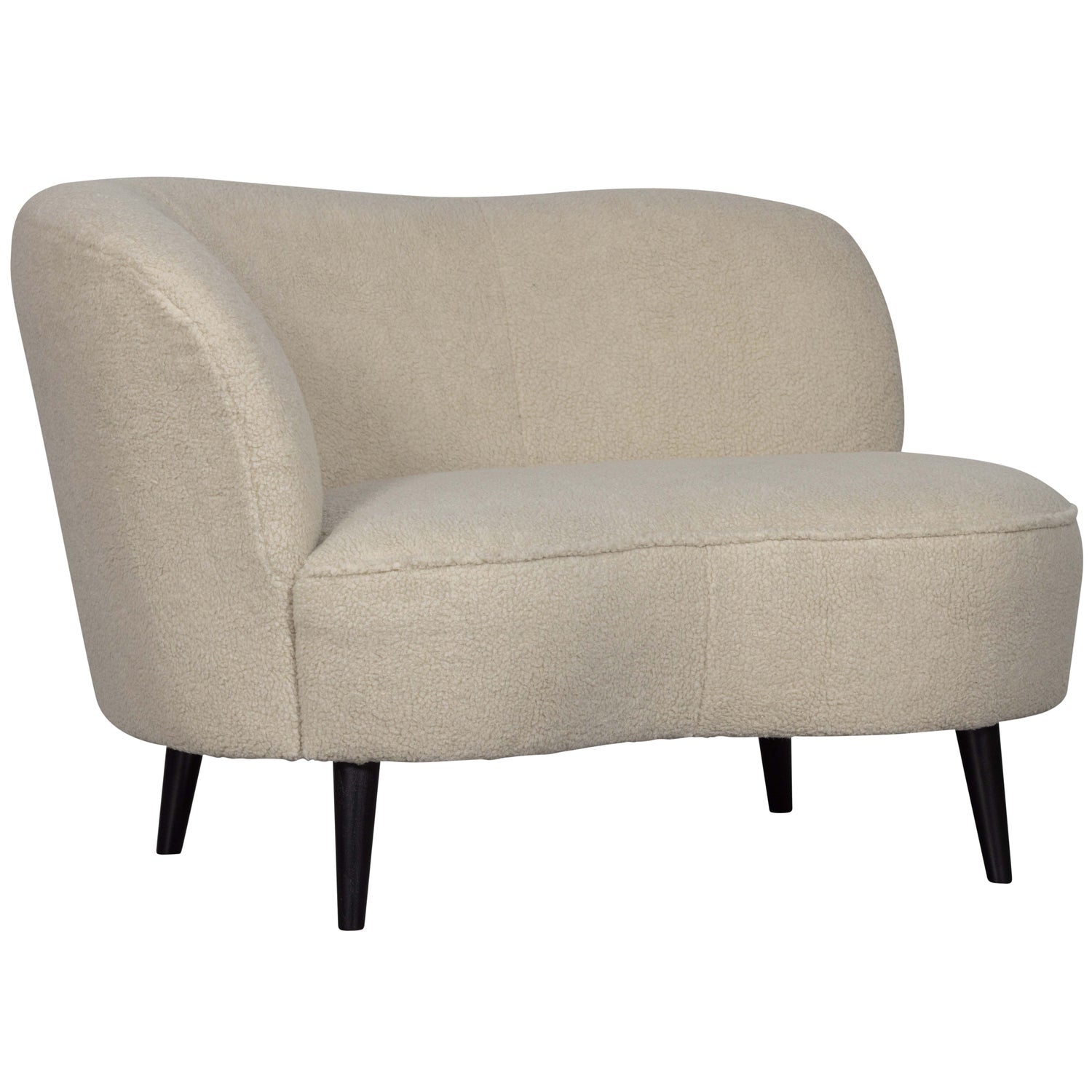 SARA LOUNGE SESSEL LINKS TEDDY OFF WHITE