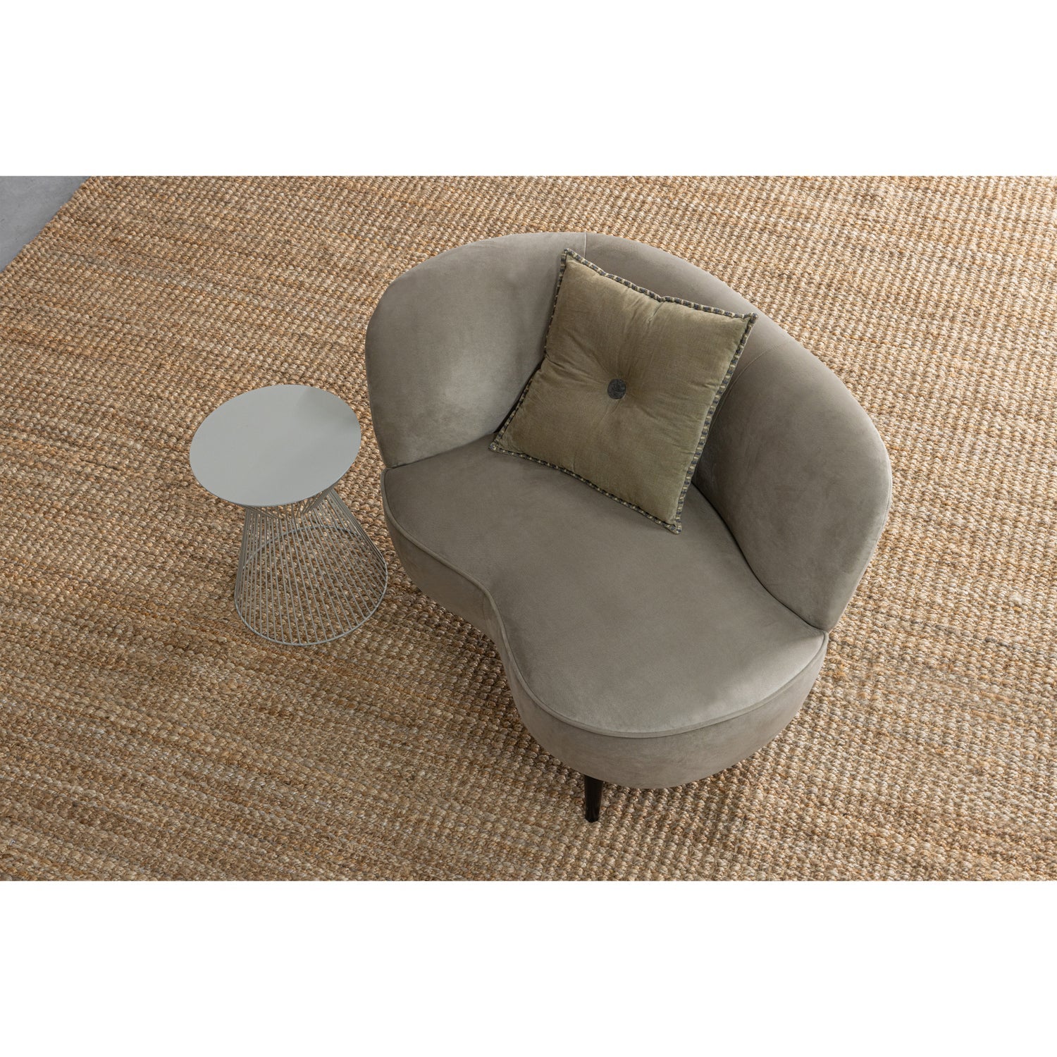SARA LOUNGE SESSEL RECHTS SAMT KHAKI