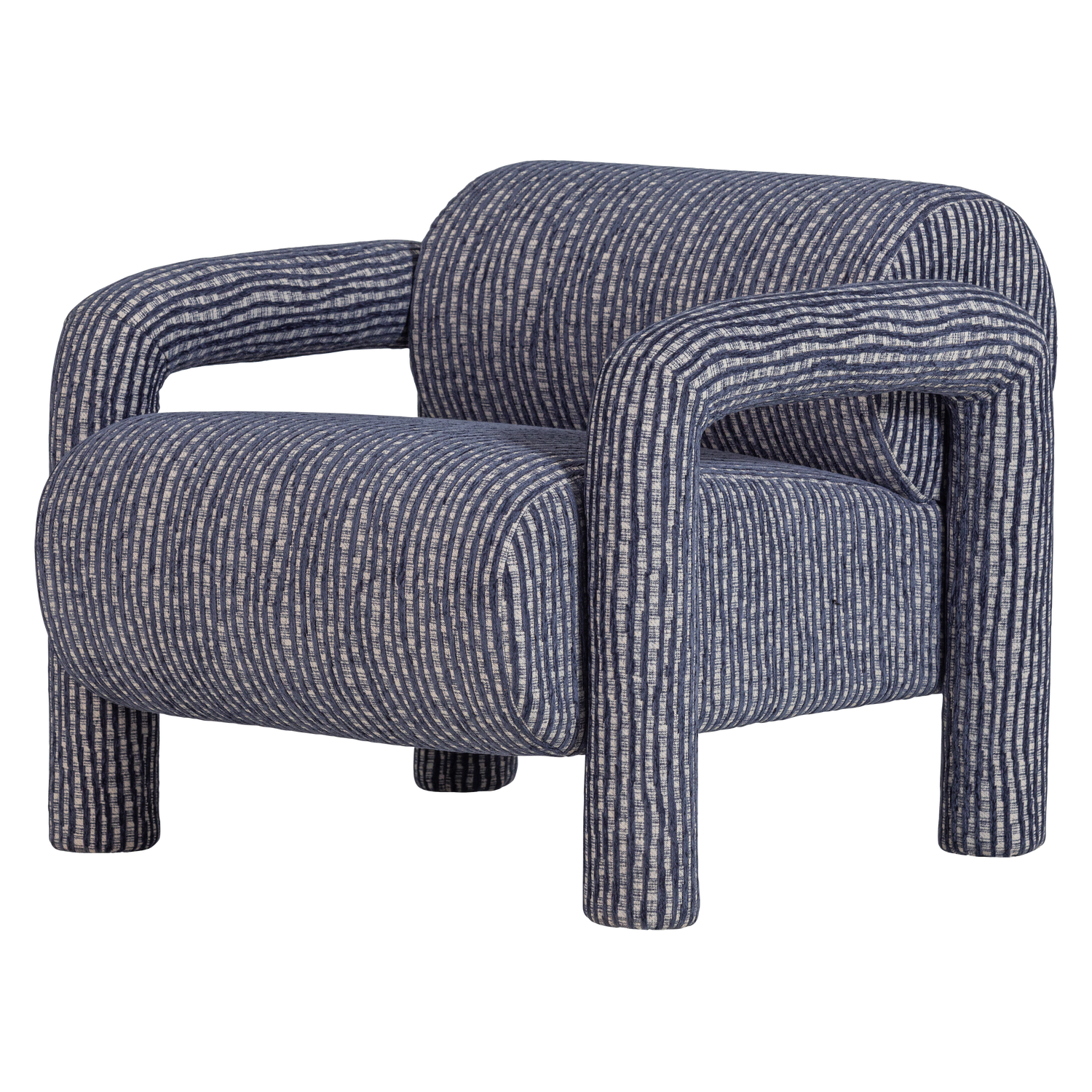 LENNY SESSEL MIT DESSIN GRAU/BLAU