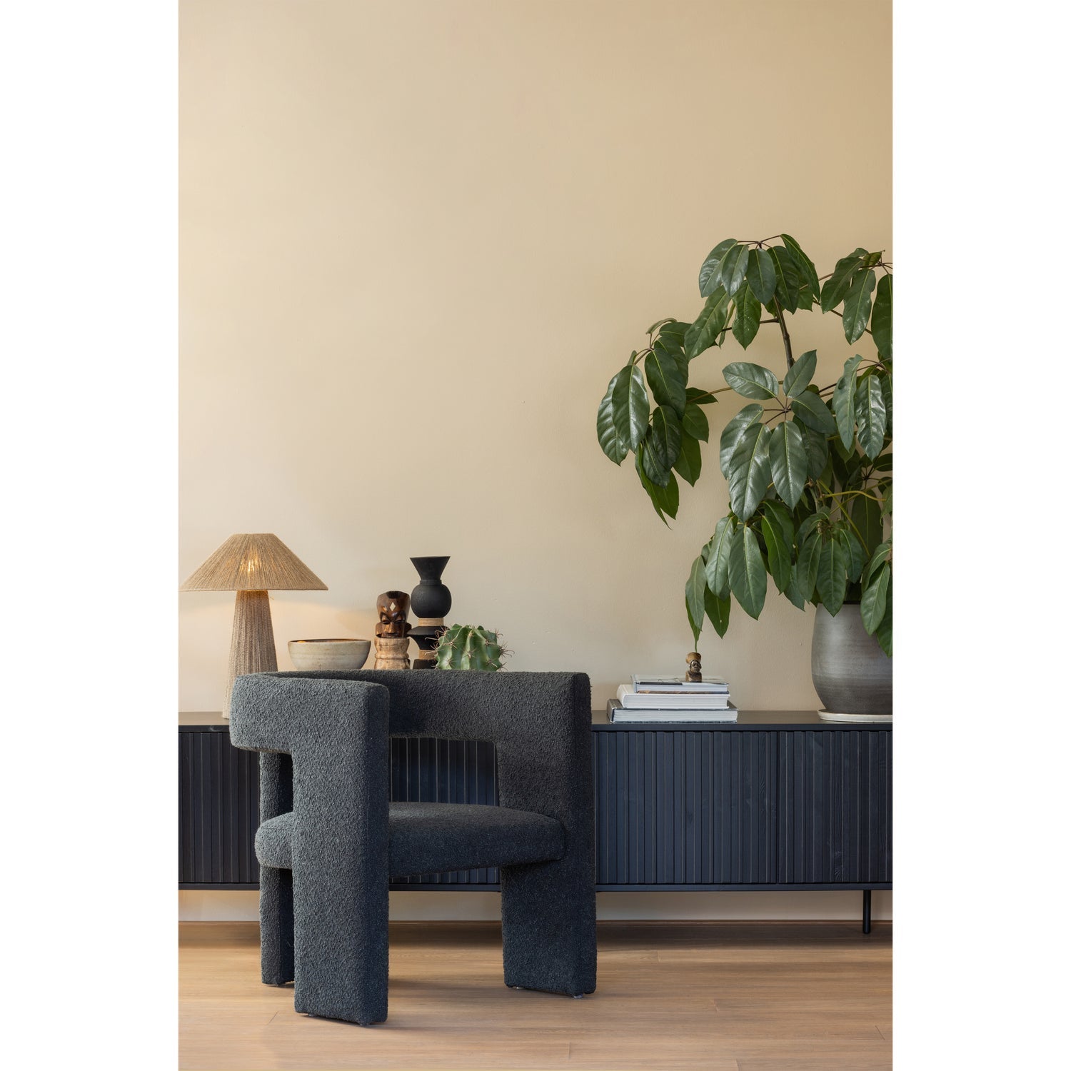 TIWA SESSEL BOUCLE DUNKELGRAU