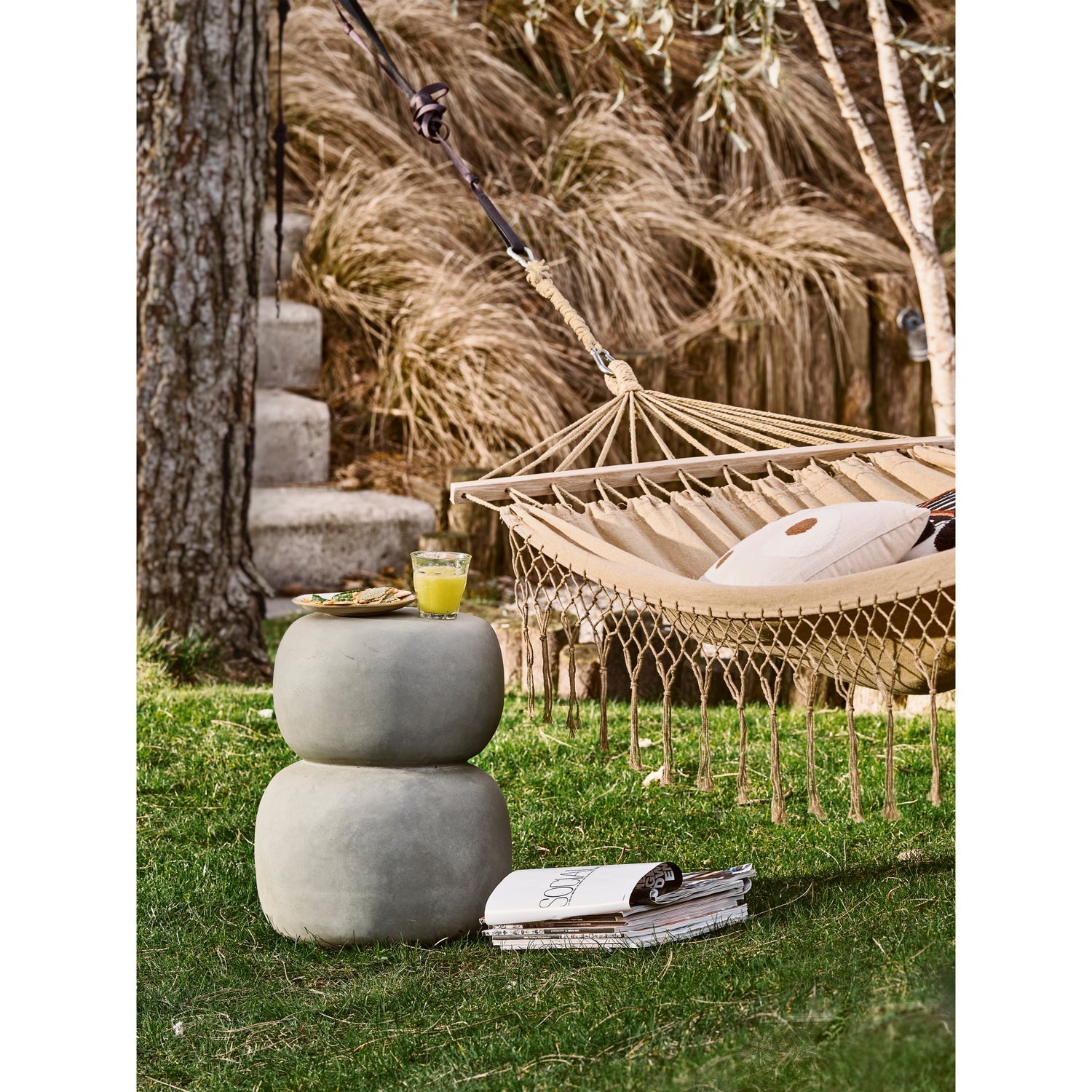 ODA COUCHTISCH BETONOPTIK GRUN/GRAU