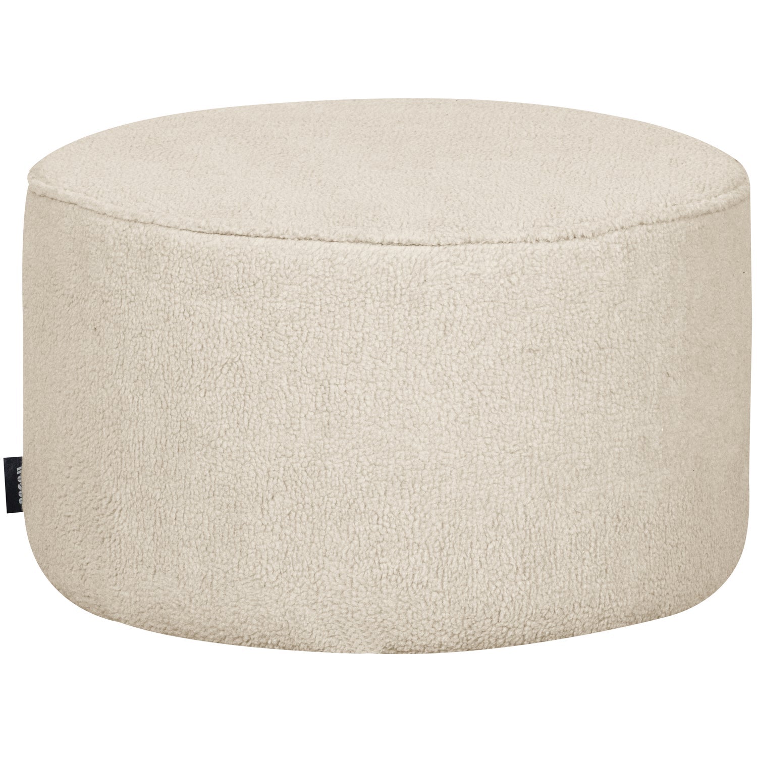 SARA RUNDER HOCKER NIEDRIG BOUCLE CREME 36xO60