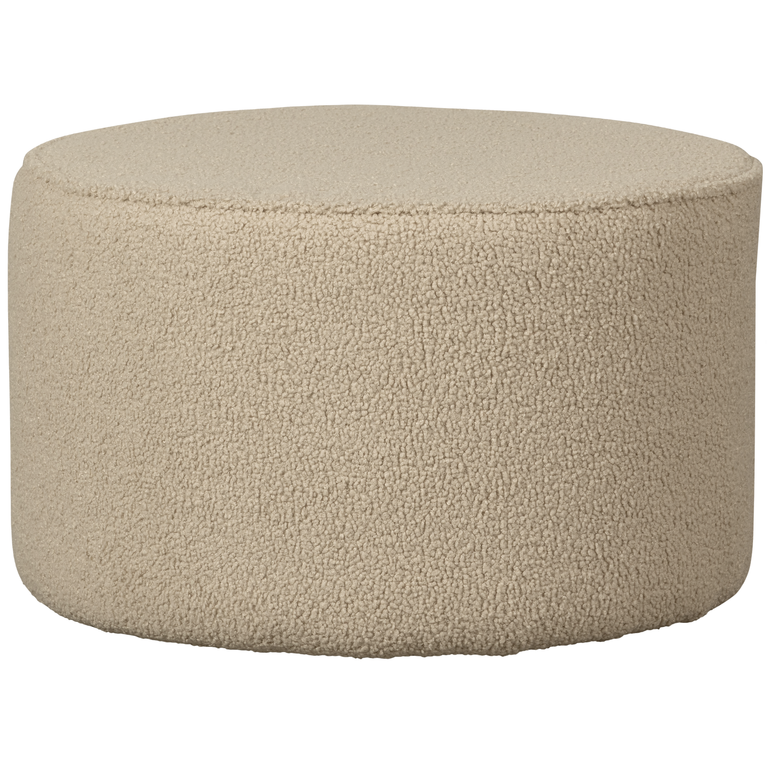 SARA RUNDER HOCKER NIEDRIG TEDDY SAND