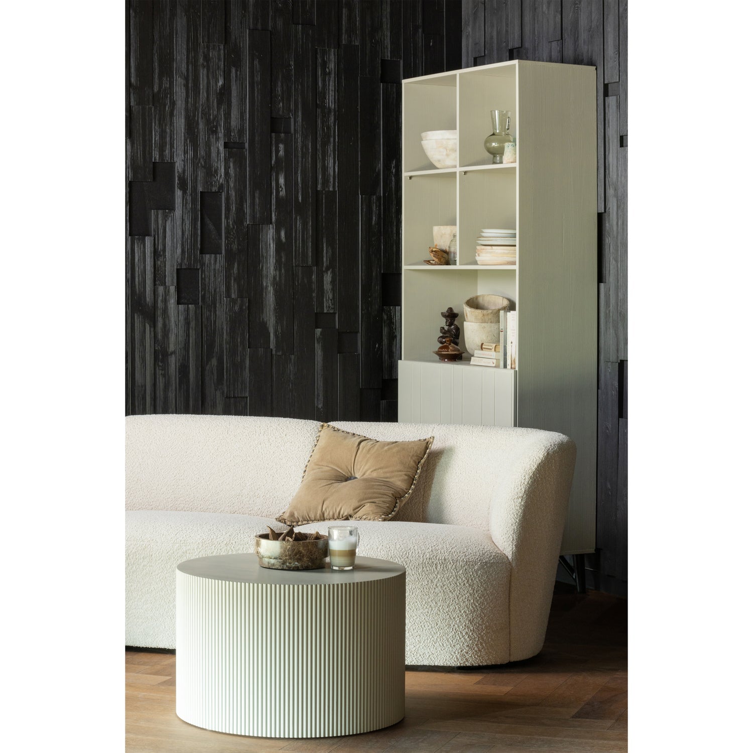 SANNE BEISTELLTISCH RONDE ANTIK BEIGE