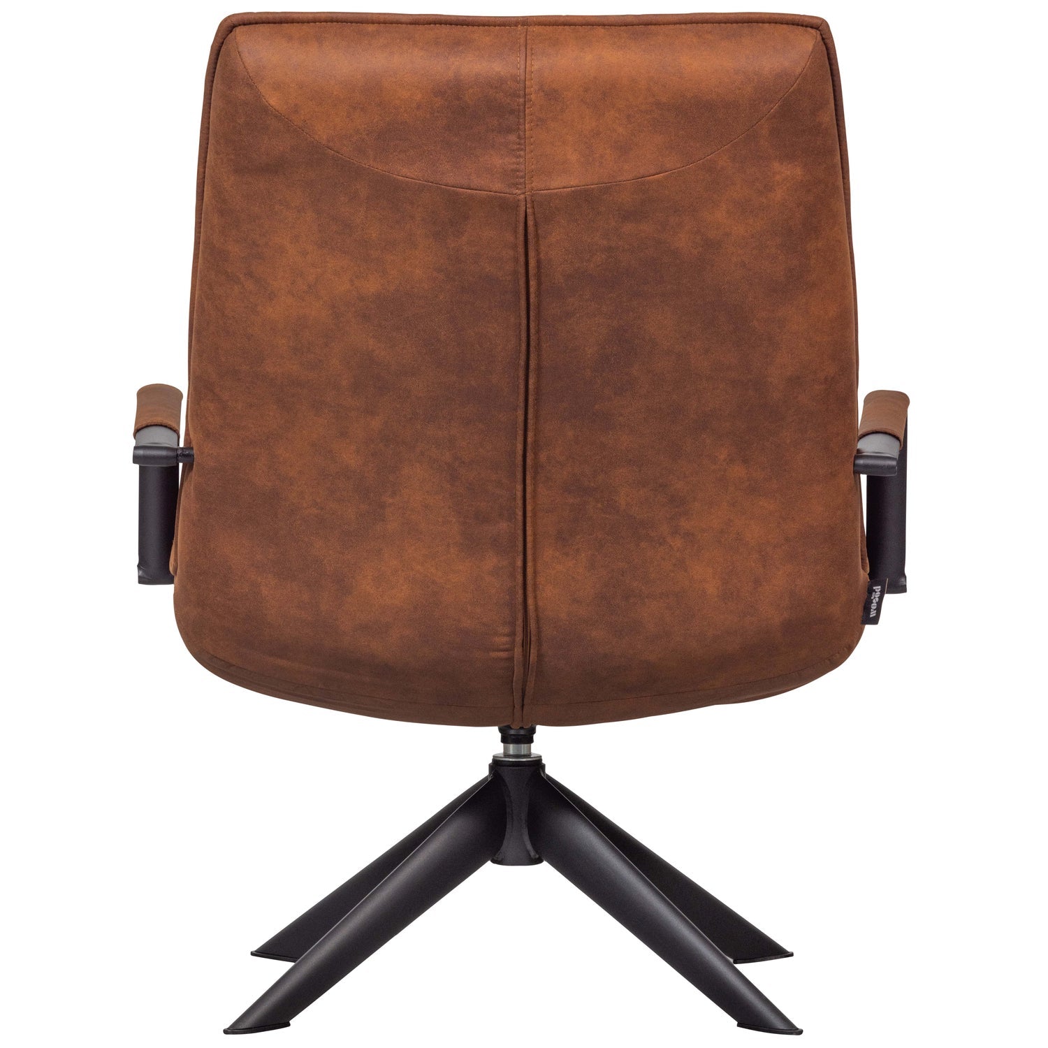 JOUKE DREHSESSEL MIT ARMLEHNE KUNSTLEDER COGNAC