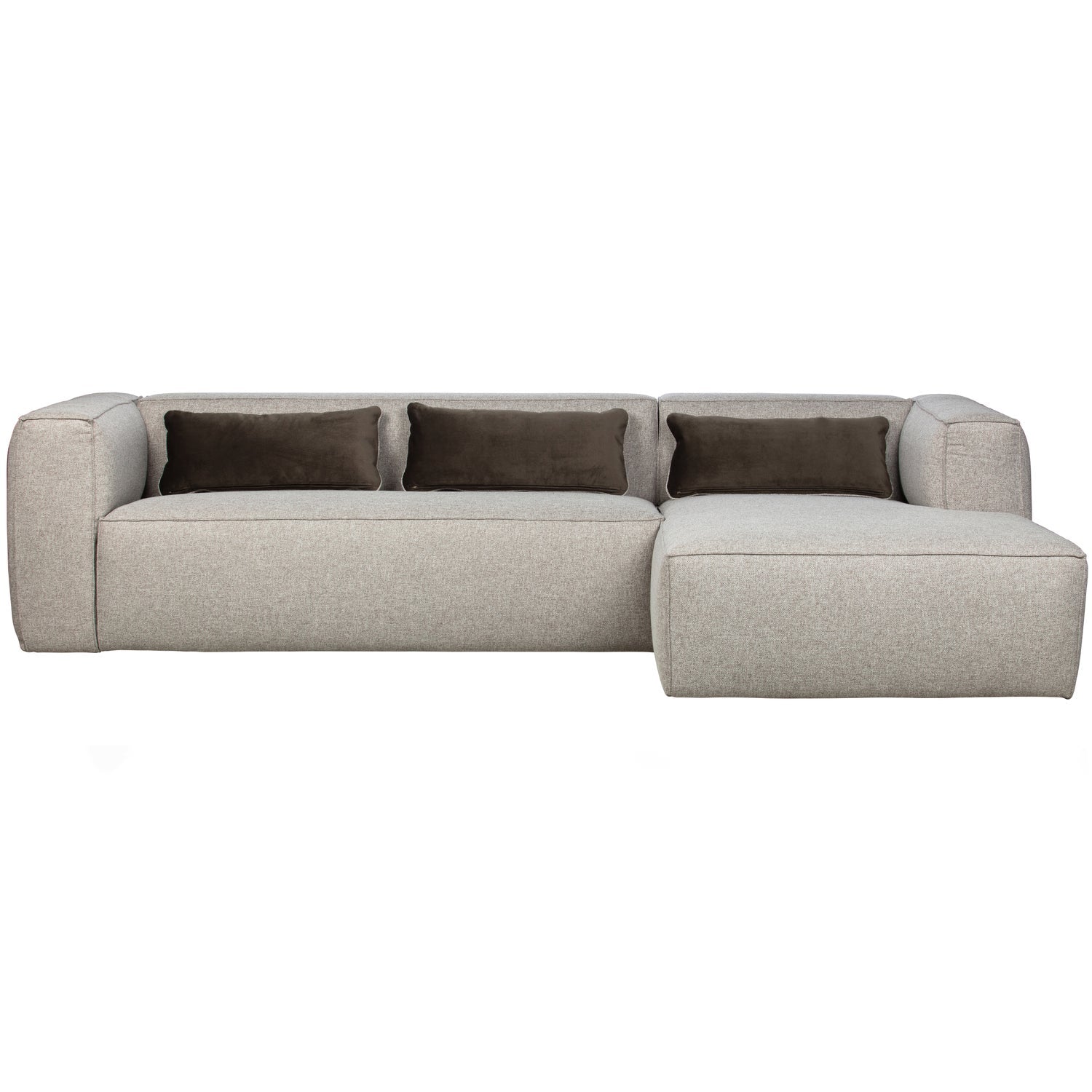 BEAN ECKCOUCH RECHTS INCL. KISSENS LIGHT GREY