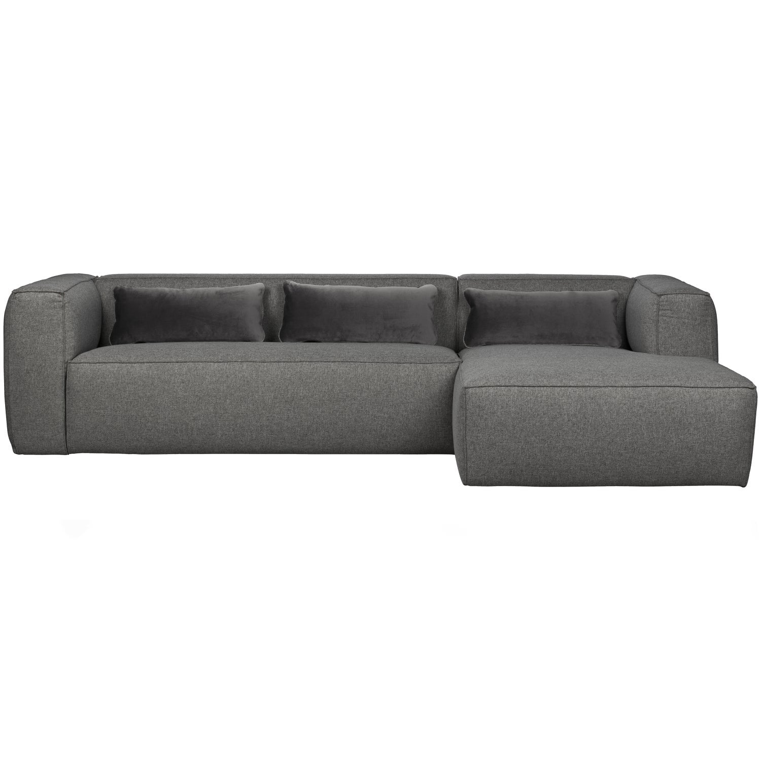 BEAN ECKCOUCH RECHTS INCL. KISSENS MITTE GREY