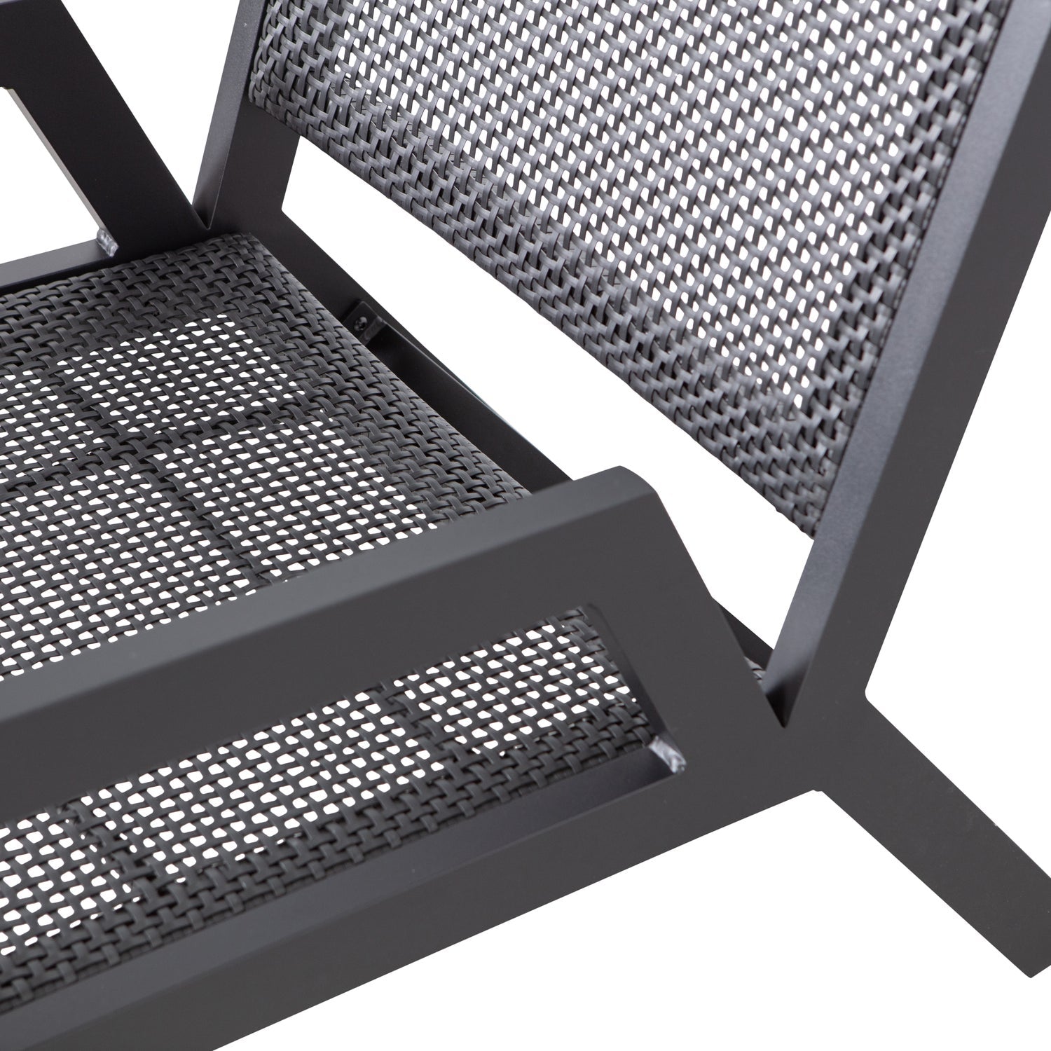 PEM GARTENSESSEL MIT ARMLEHNE ALUMINIUM SCHWARZ