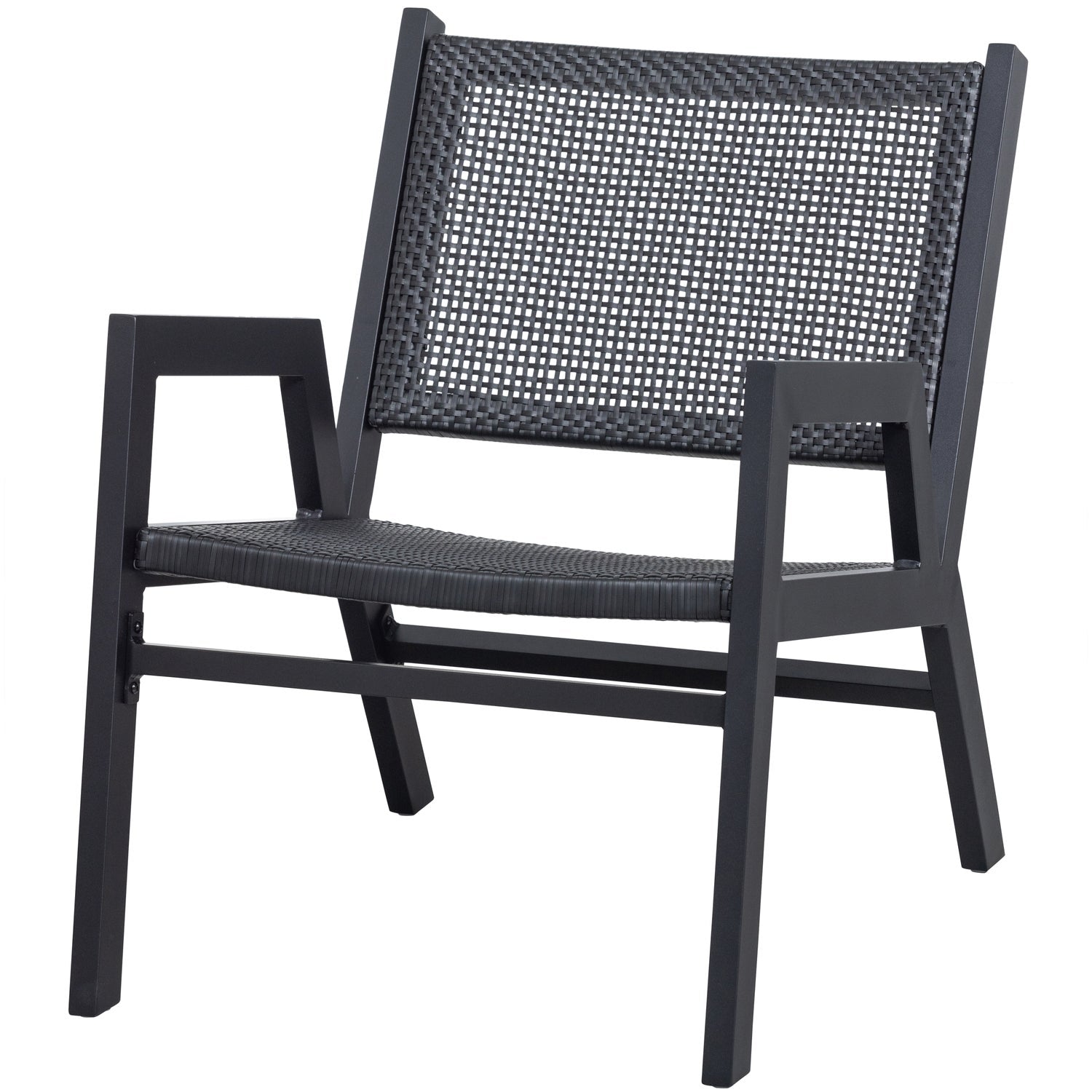 PEM GARTENSESSEL MIT ARMLEHNE ALUMINIUM SCHWARZ