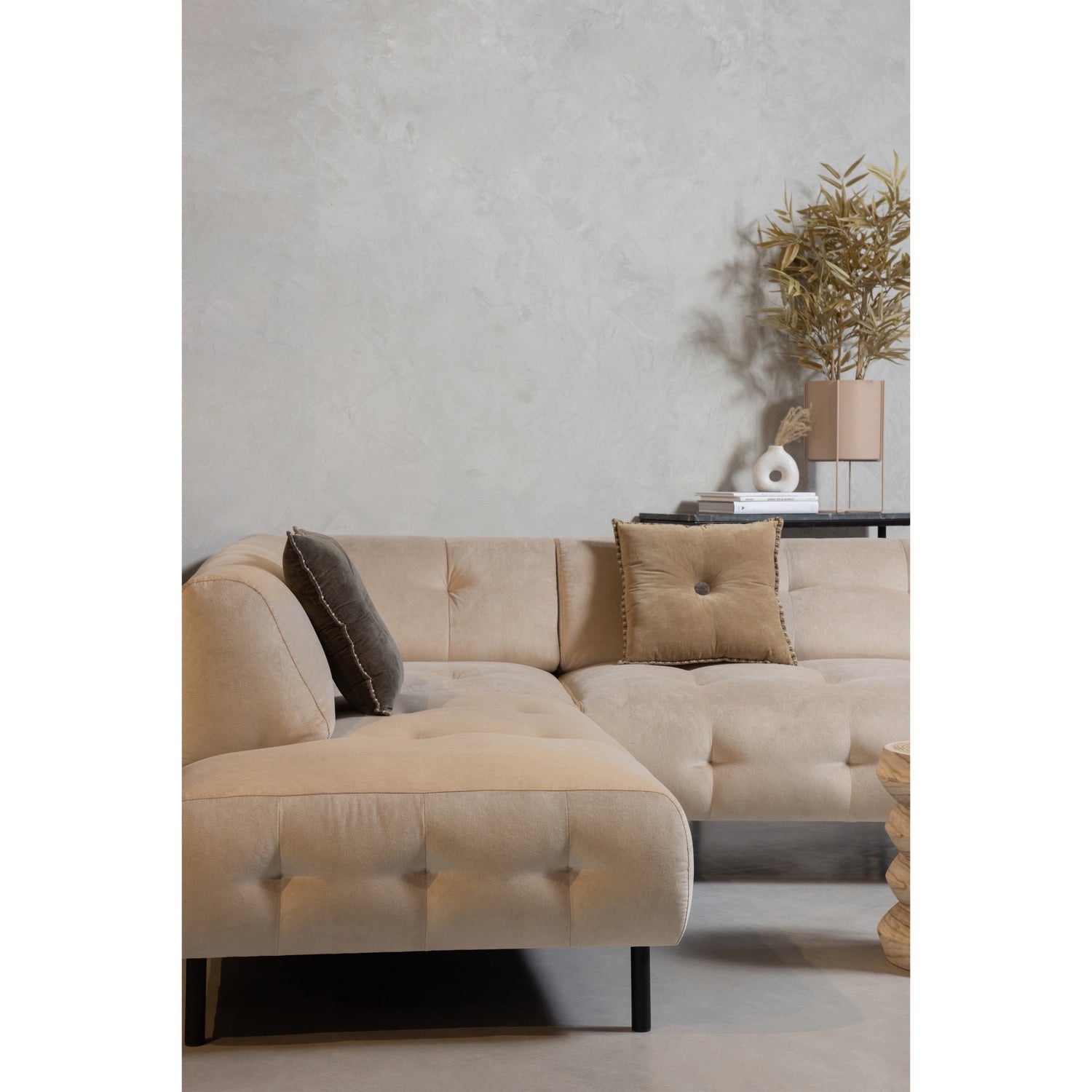 LLOYD ECKSOFA LINKS WASHED VELVET SEA SALT
