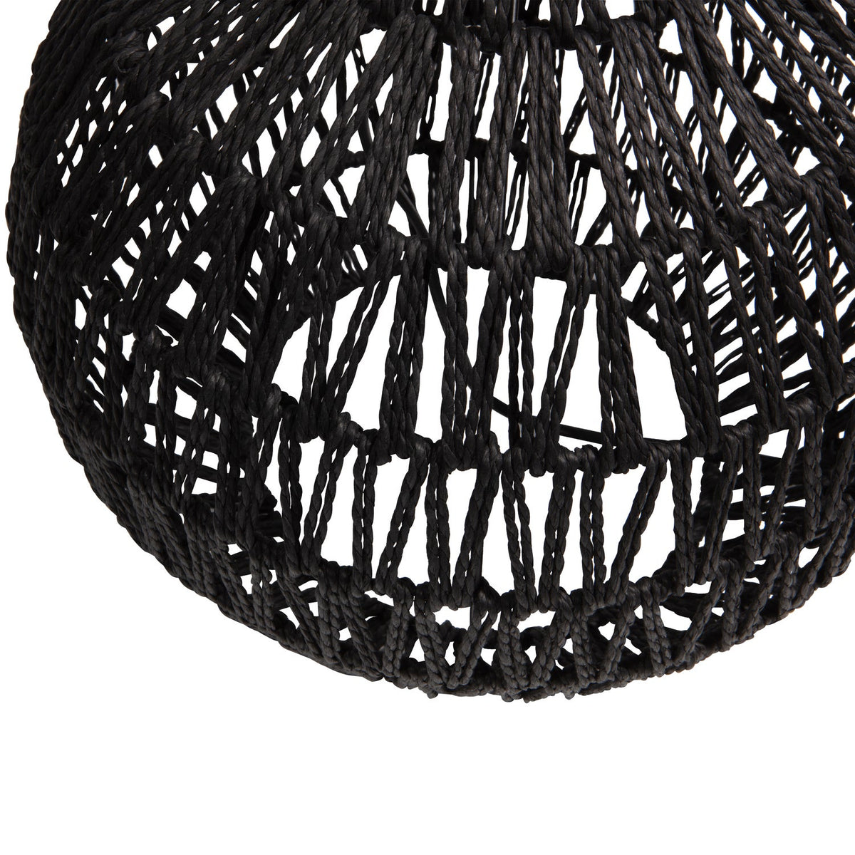 MACY TISCHLAMPENFUss RATTAN LOOK SCHWARZ