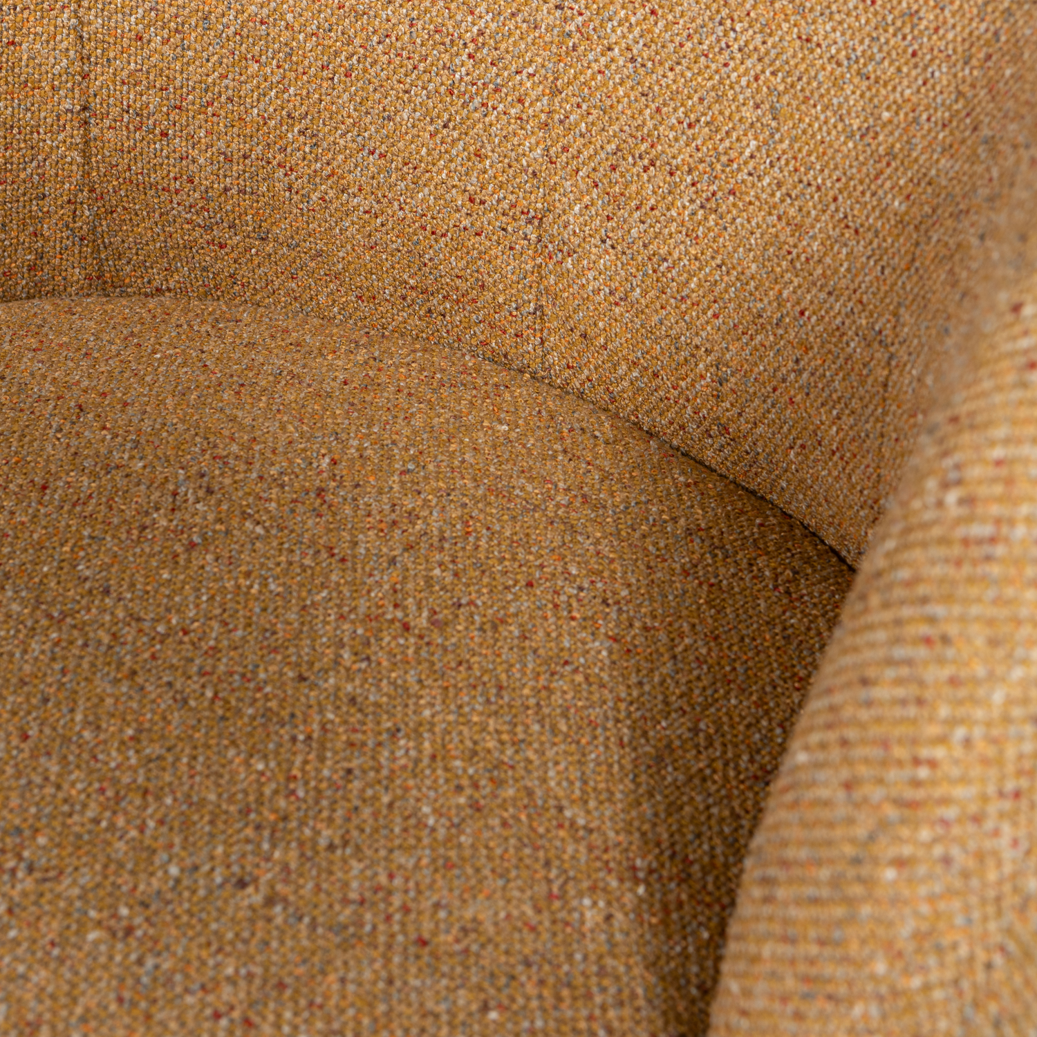 SERRA DREHSESSEL GEWEBTER STOFF CURRY MELANGE