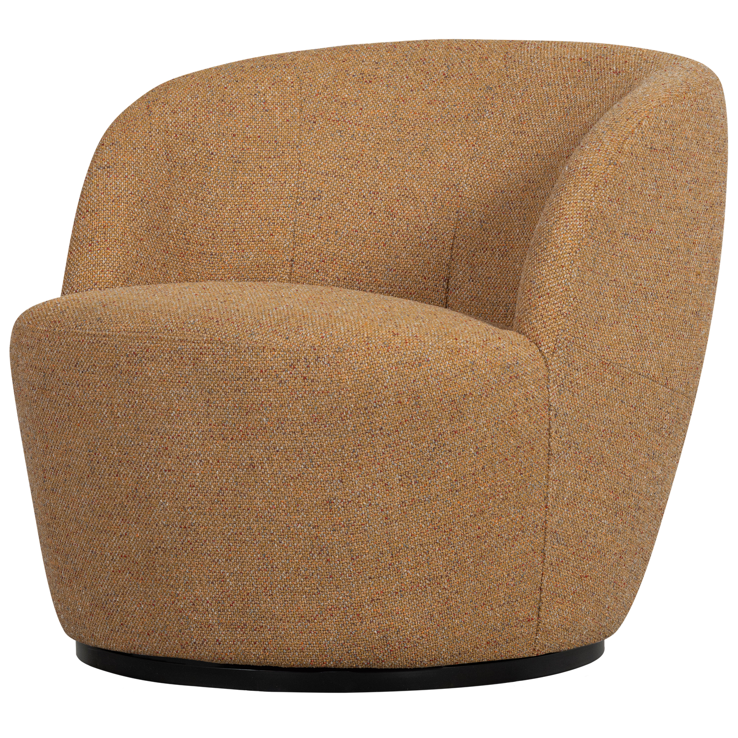 SERRA DREHSESSEL GEWEBTER STOFF CURRY MELANGE