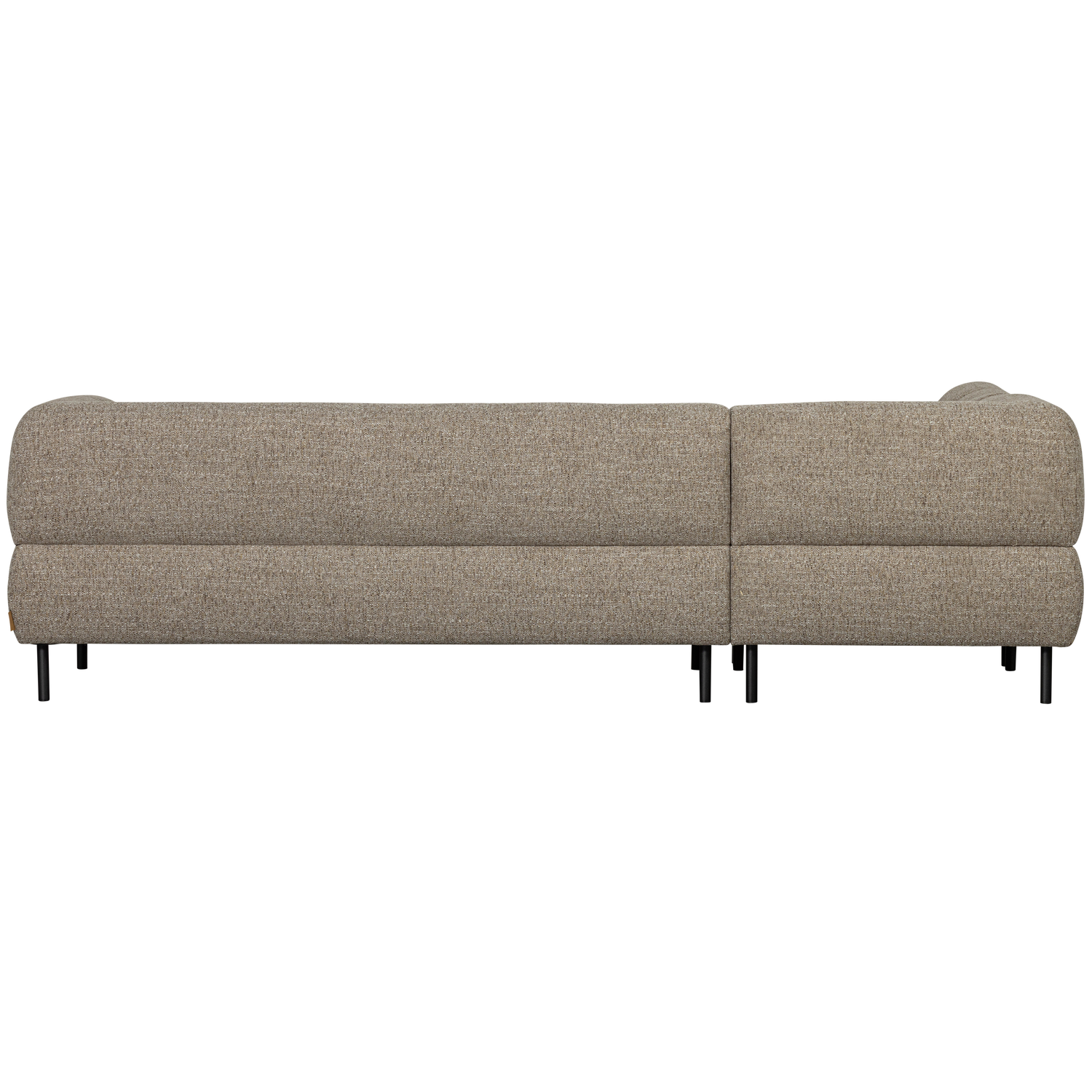 LLOYD ECKSOFA LINKS GROB GEWEBTES BRAUNES MELANGE