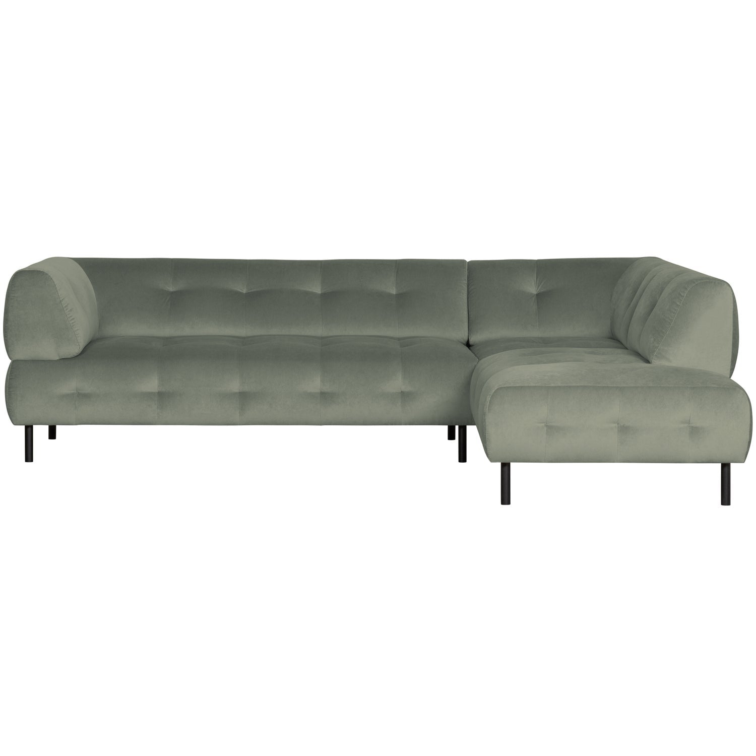 LLOYD ECKSOFA RECHTS WASHED VELVET WATERPLANT