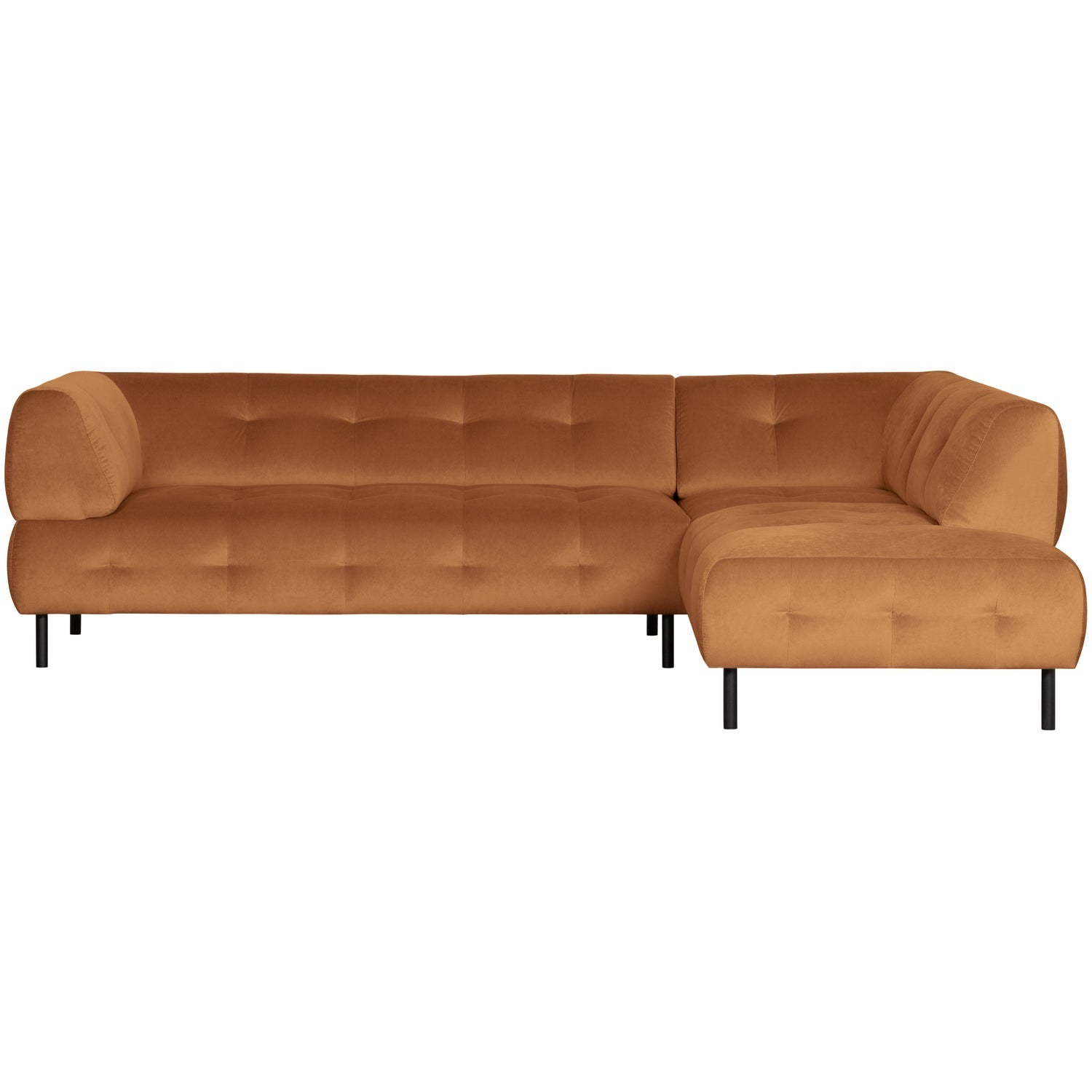LLOYD ECKSOFA RECHTS WASHED VELVET CINNAMON