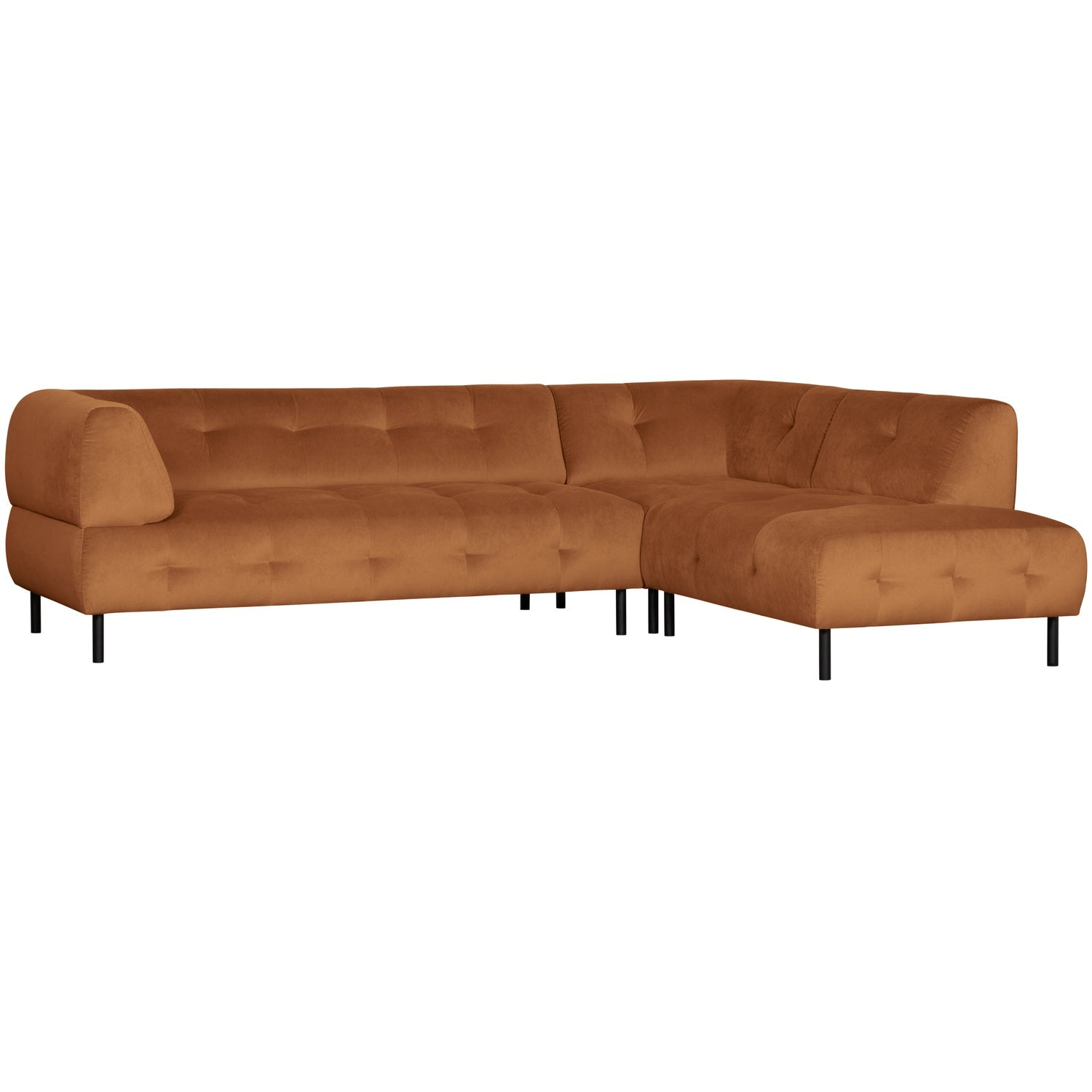 LLOYD ECKSOFA RECHTS WASHED VELVET CINNAMON