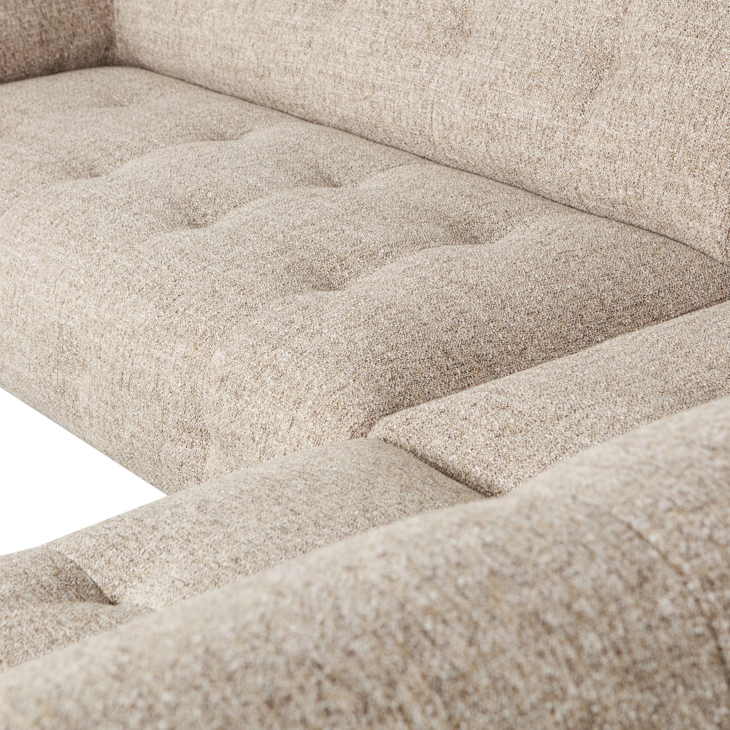 LLOYD ECKSOFA RECHTS GROB GEWEBTES NATURLICH MELANGE