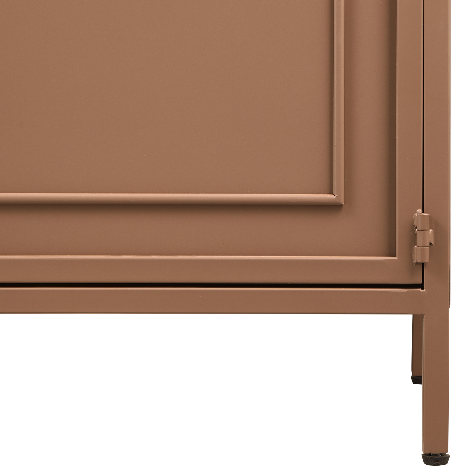 RONJA VITRINE SCHRANK XL METALL MILITAR BRAUN