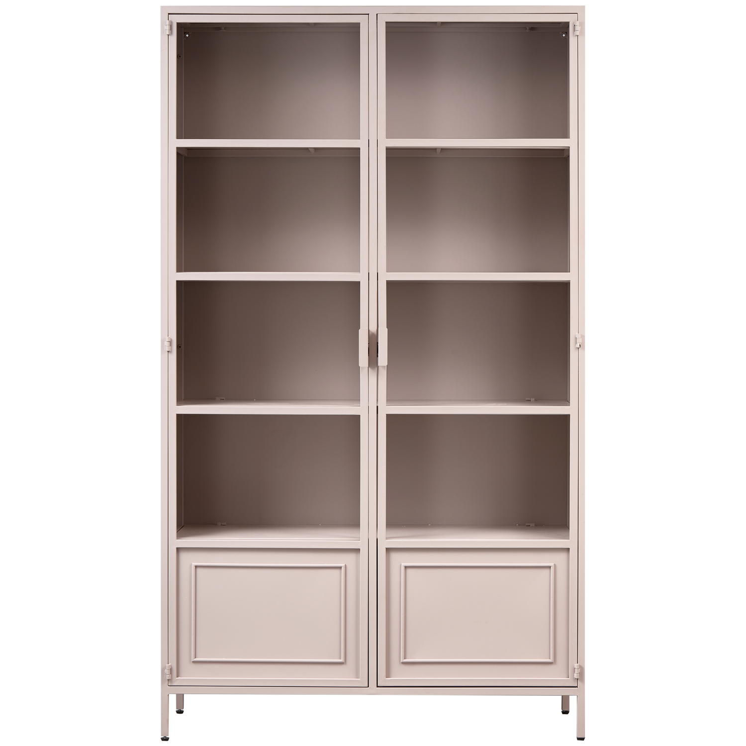 RONJA VITRINE SCHRANK XL METALL ZARTES PINK