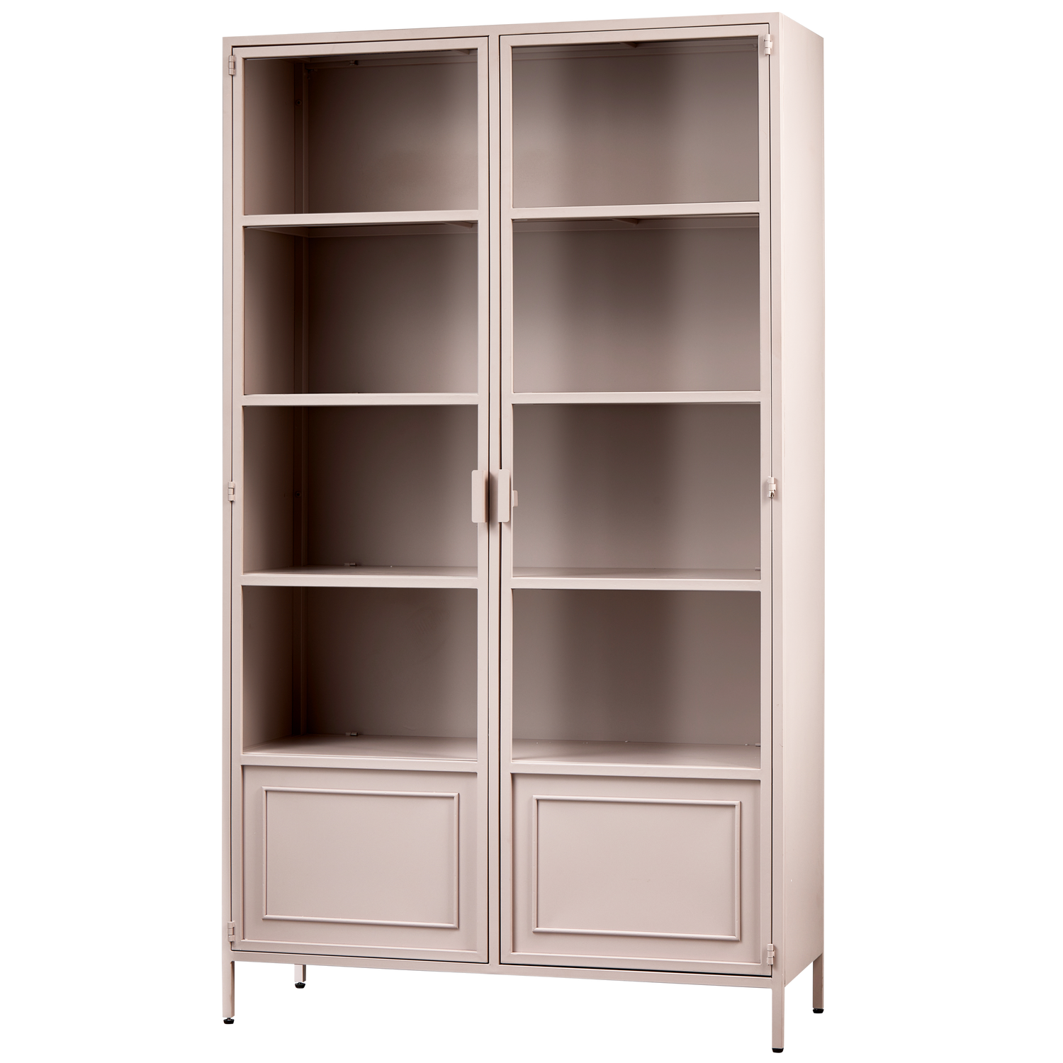 RONJA VITRINE SCHRANK XL METALL ZARTES PINK