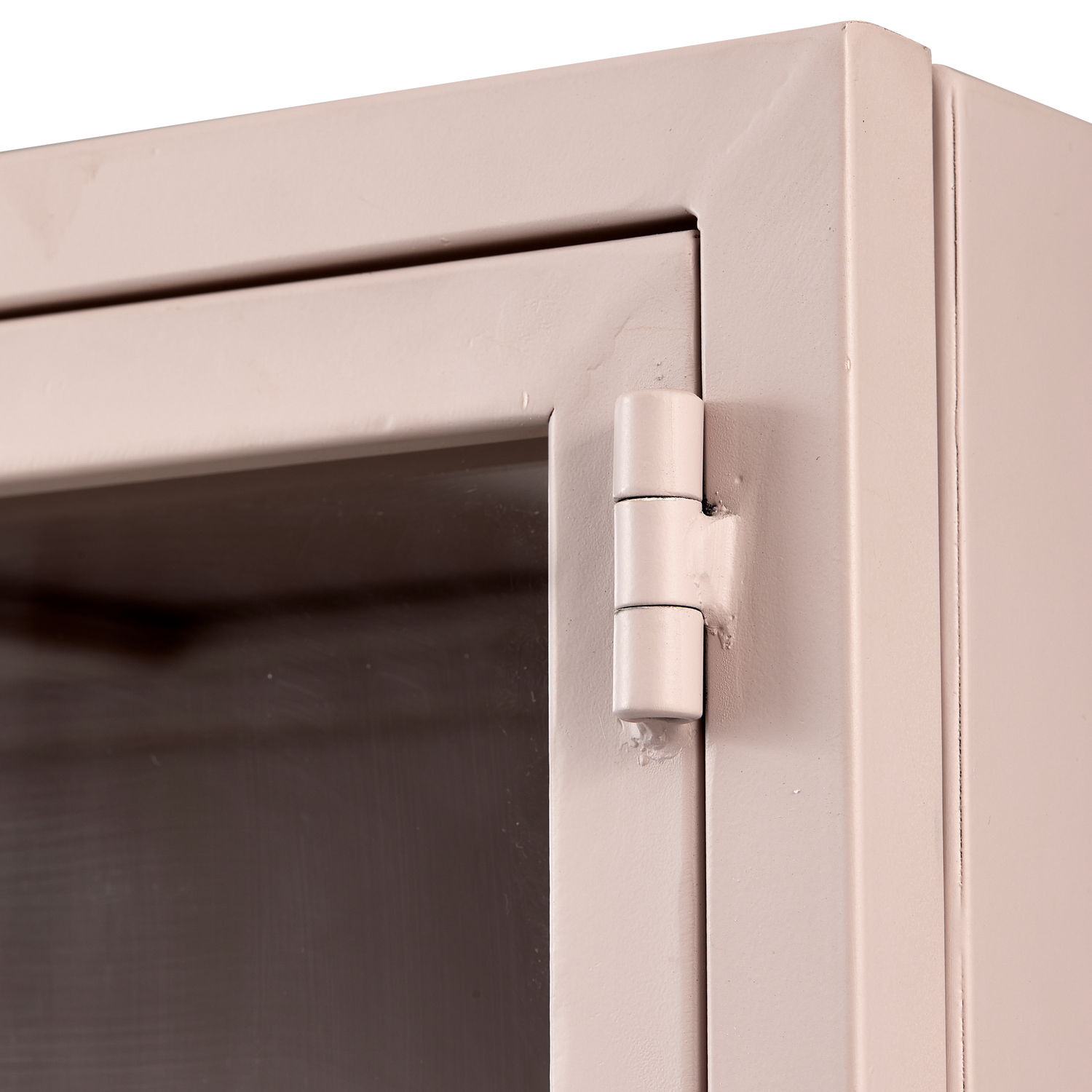 RONJA VITRINE SCHRANK XL METALL ZARTES PINK