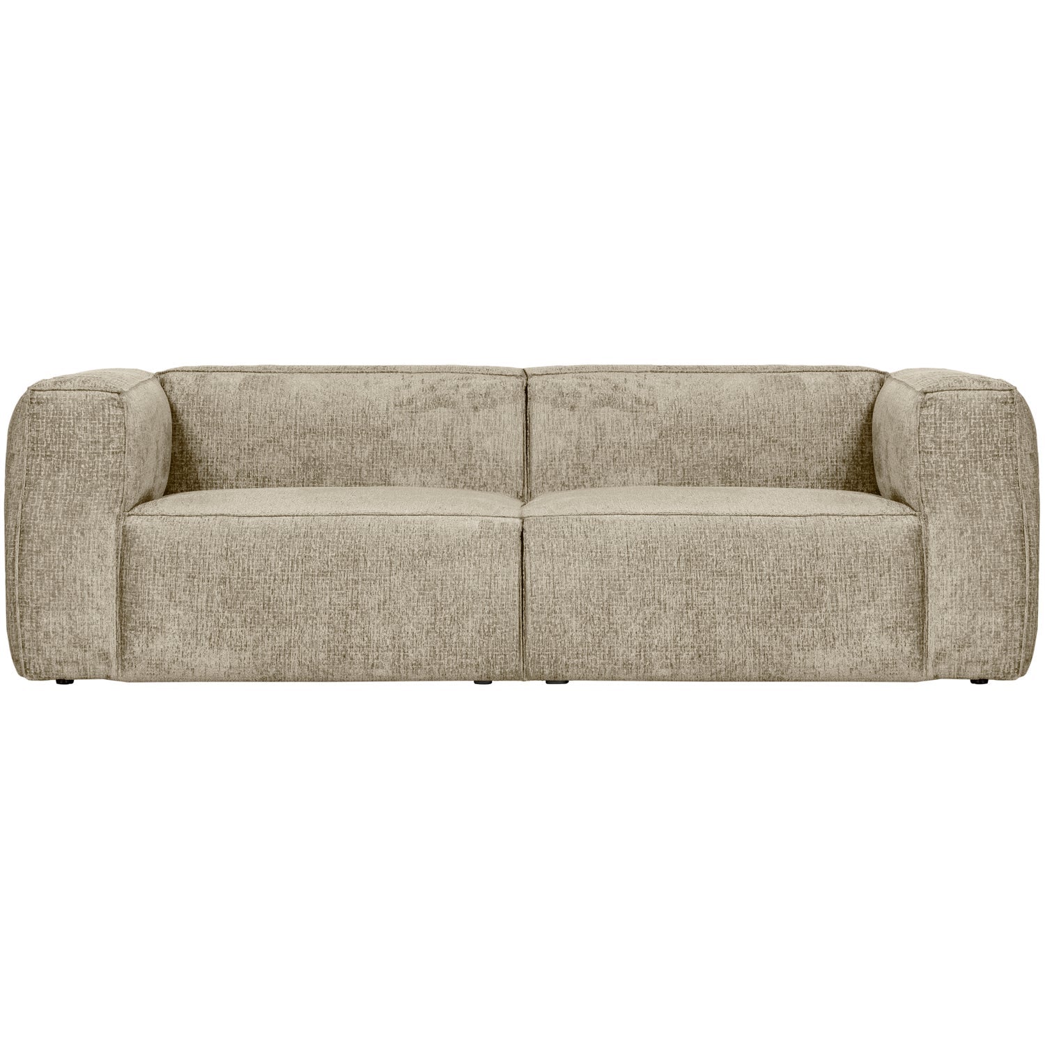 BEAN 3,5-SITZER SOFA STRUKTUR VELVET BUTTERMILK