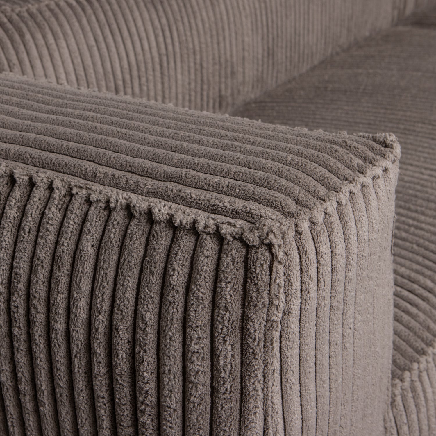 BEAN 3,5-SITZER SOFA SCHWER RIBCORD MUD