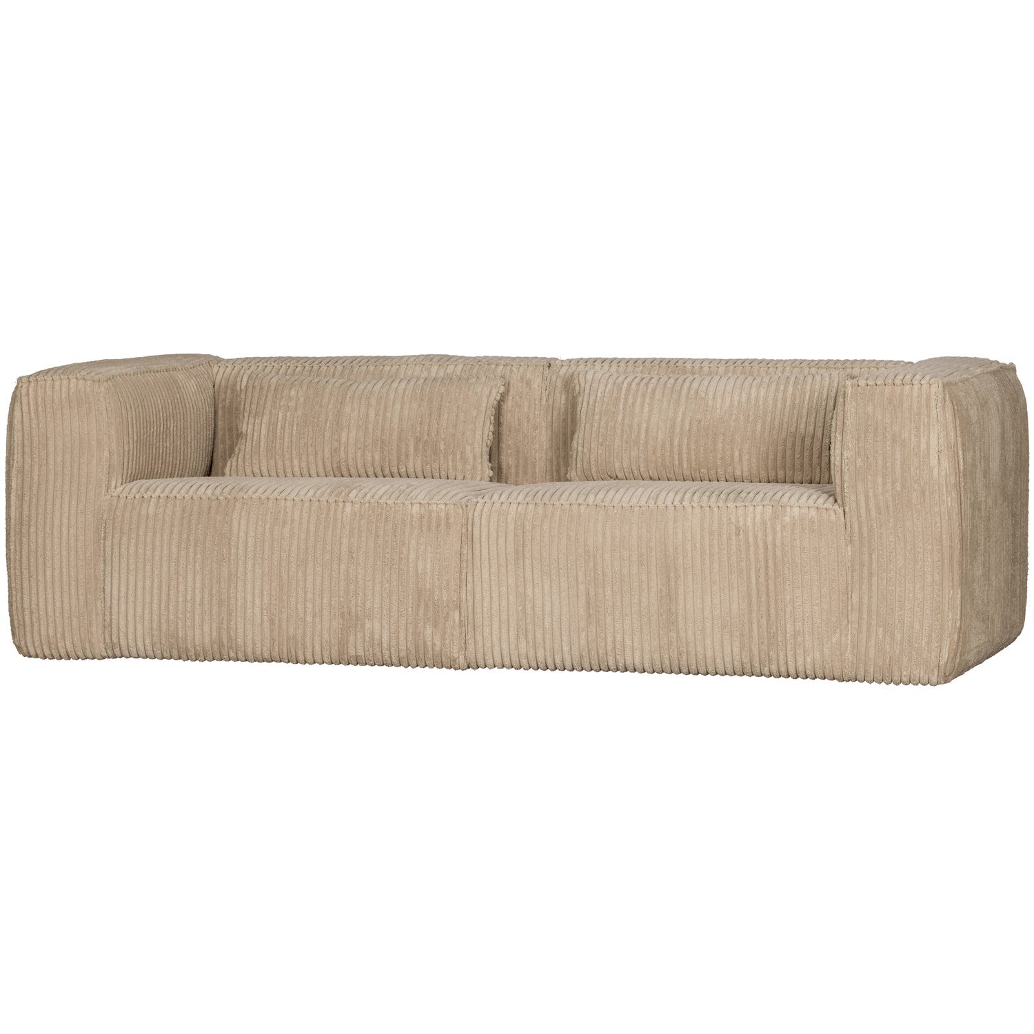 BEAN 3,5-SITZER SOFA SCHWER RIBCORD TRAVERTIN