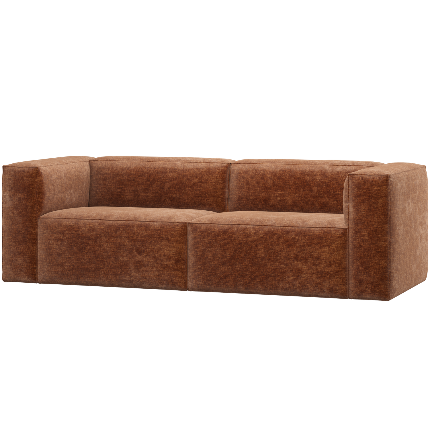 BEAN 3,5-SITZER SOFA CHENILLE VELVET TERRA