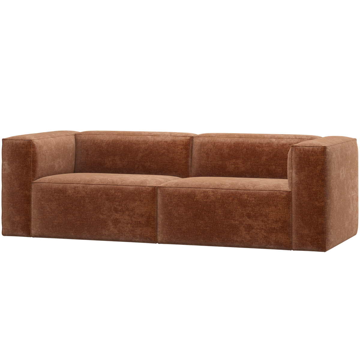 BEAN 3,5-SITZER SOFA CHENILLE VELVET TERRA