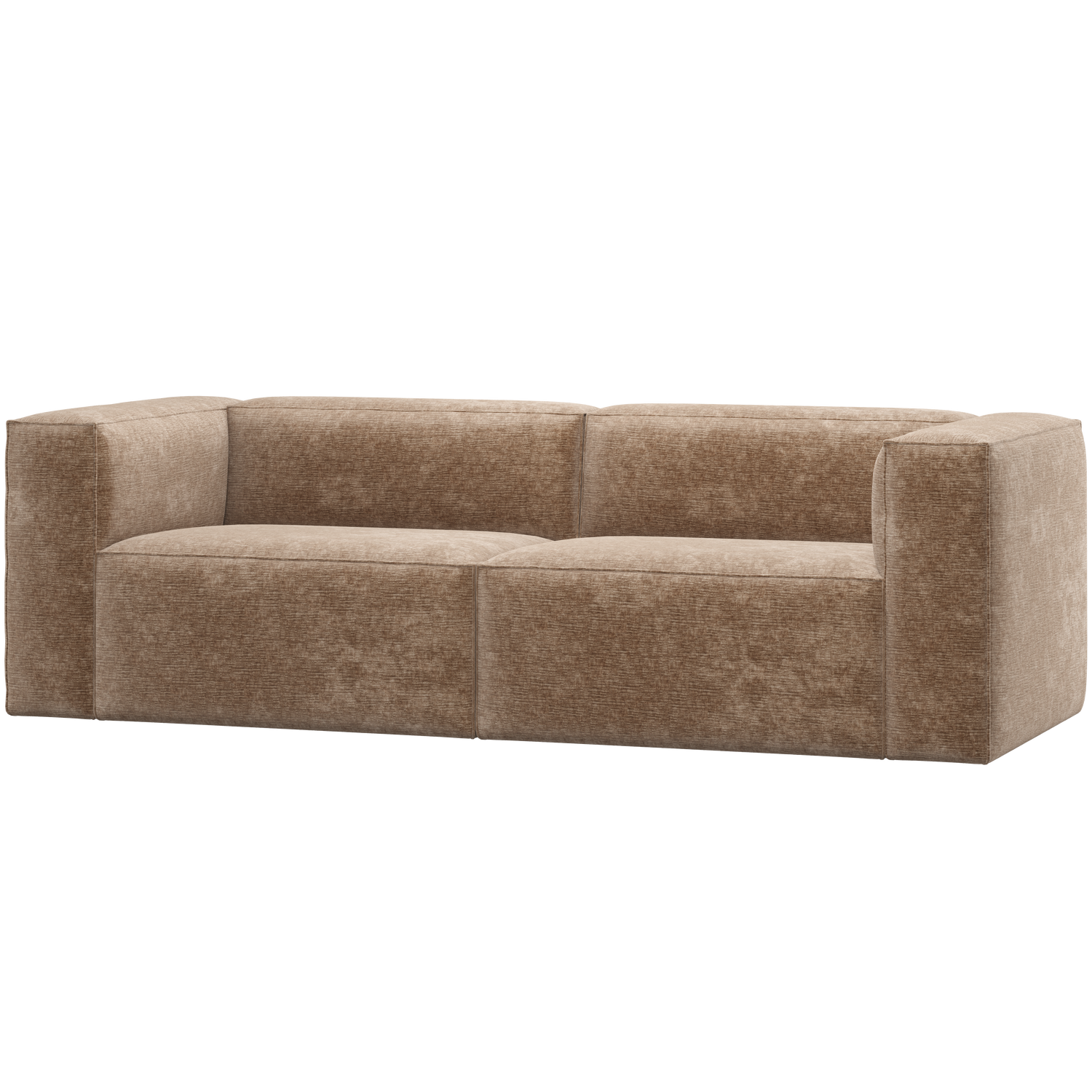 BEAN 3,5-SITZER SOFA CHENILLE VELVET TAUPE