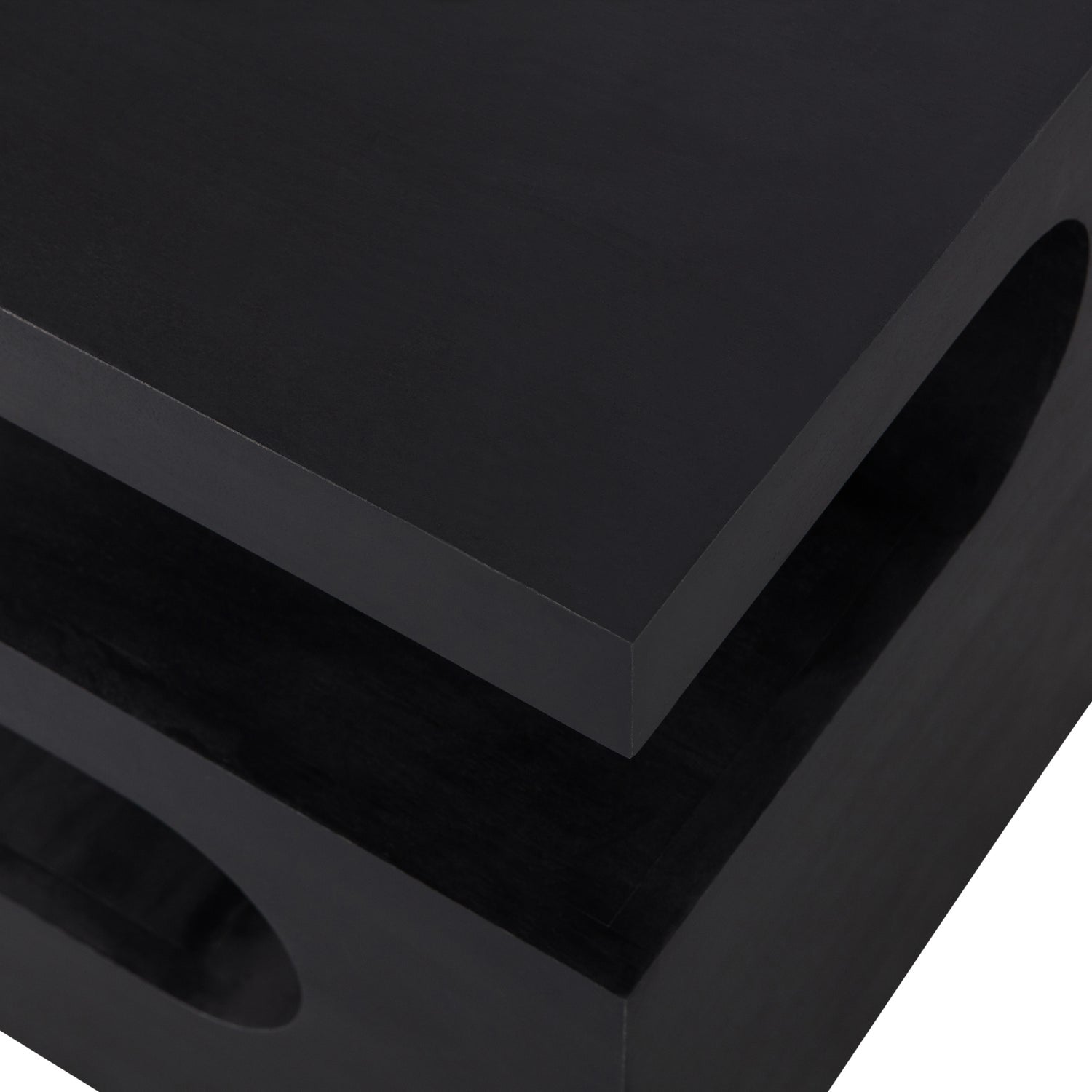 TOMA BEISTELLTISCH MANGO HOLZ SCHWARZ