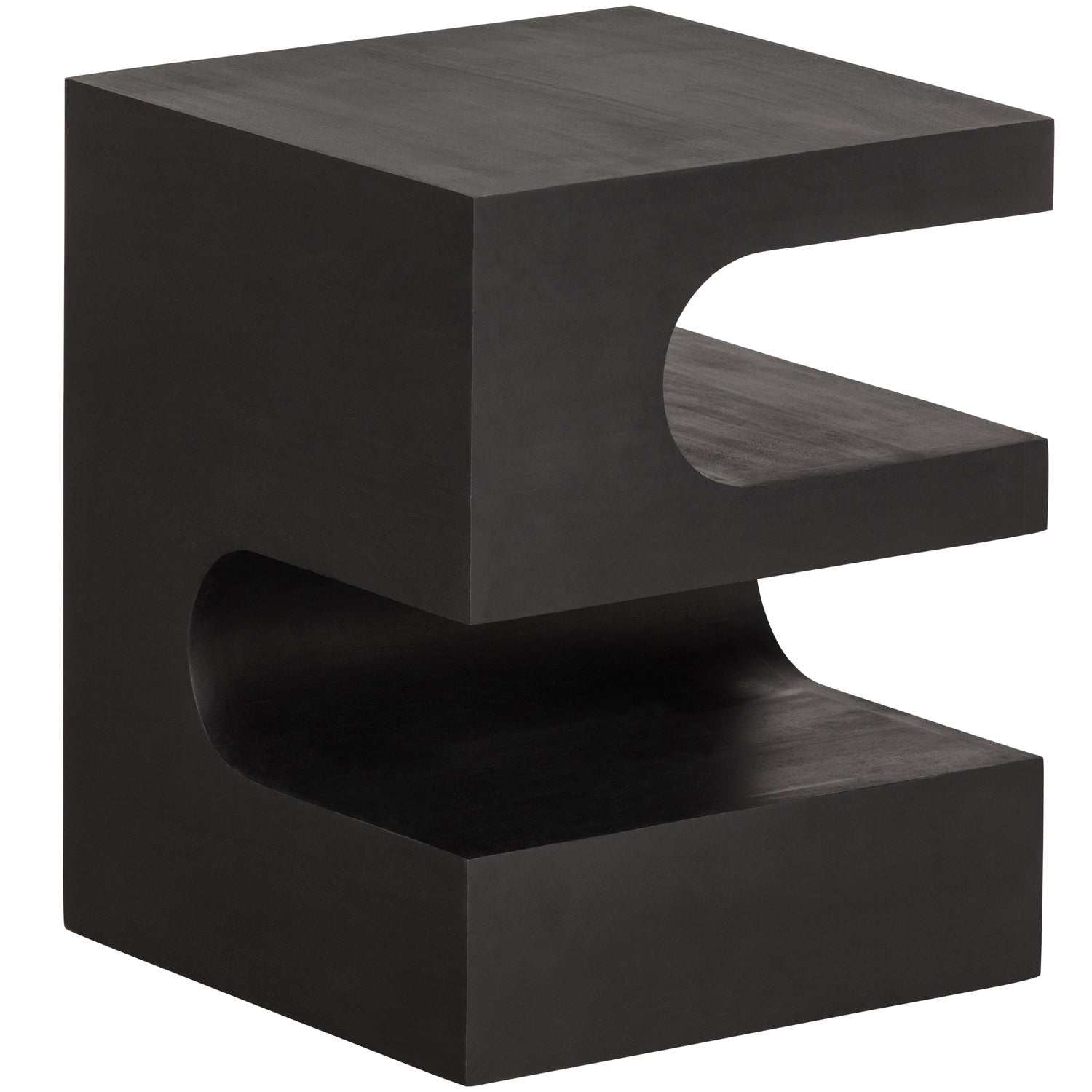 TOMA BEISTELLTISCH MANGO HOLZ SCHWARZ