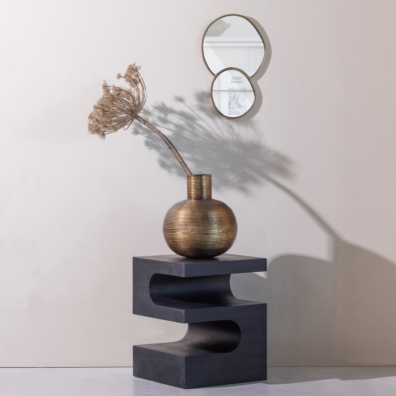 TOMA BEISTELLTISCH MANGO HOLZ SCHWARZ