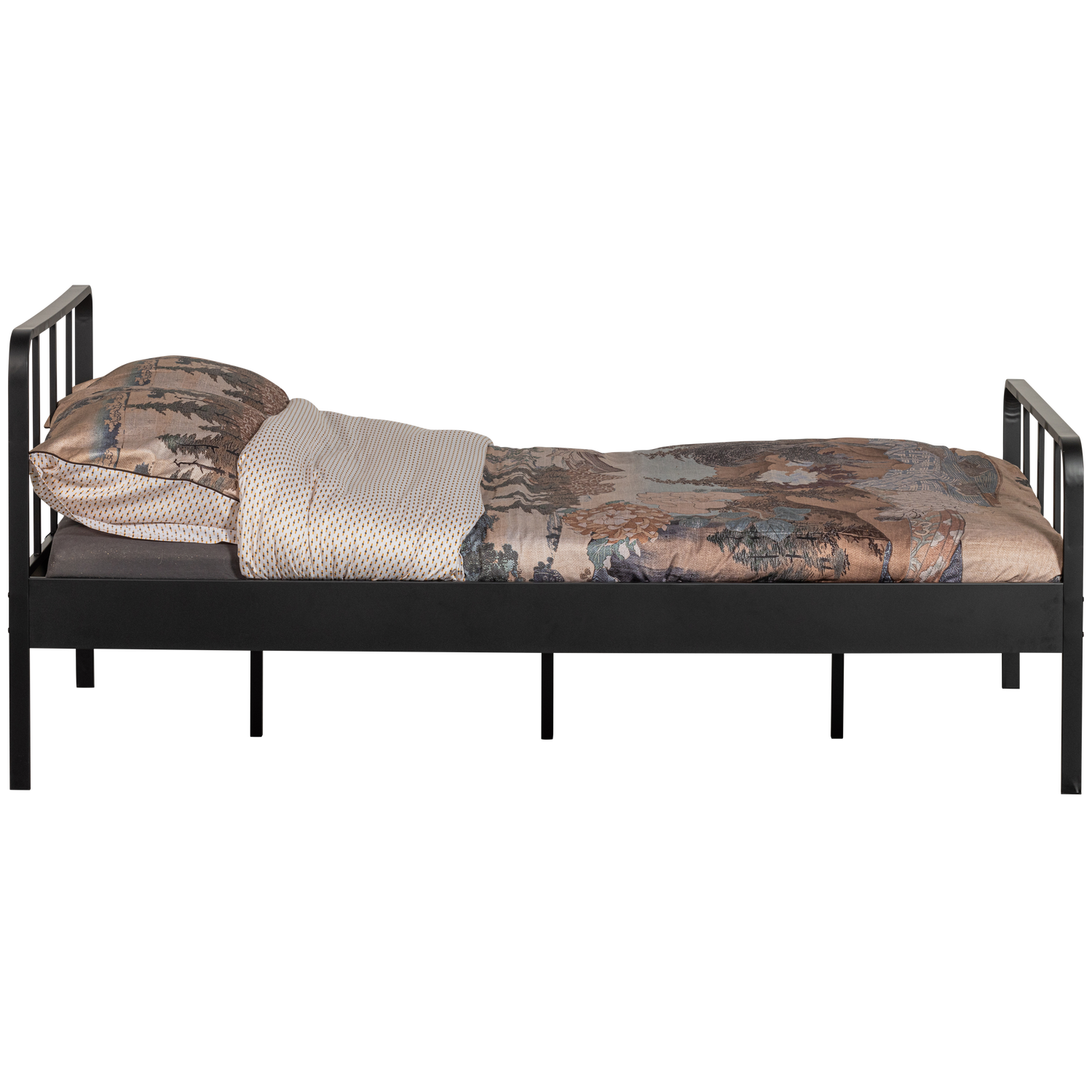 MEES BETT METALL SCHWARZ 120x200CM