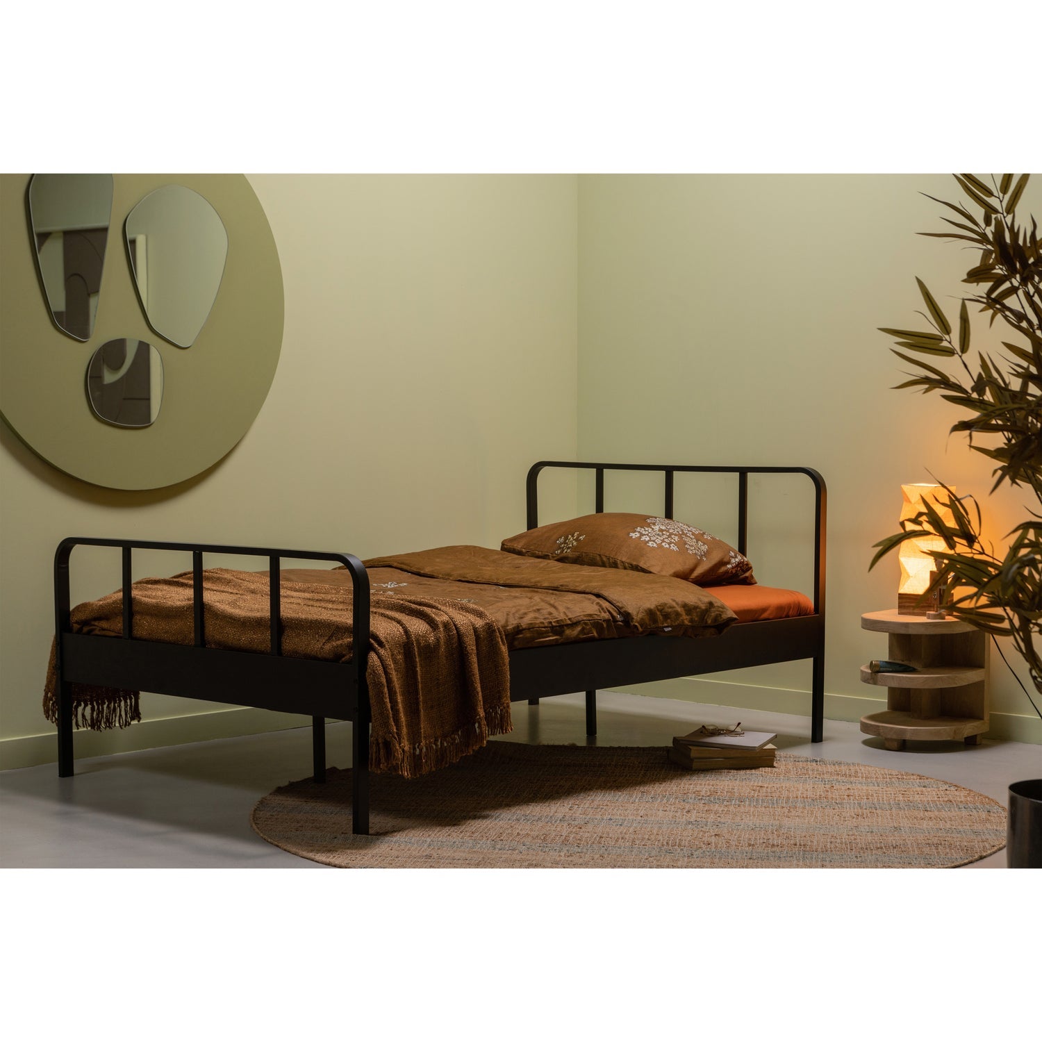 MEES BETT METALL SCHWARZ 120x200CM