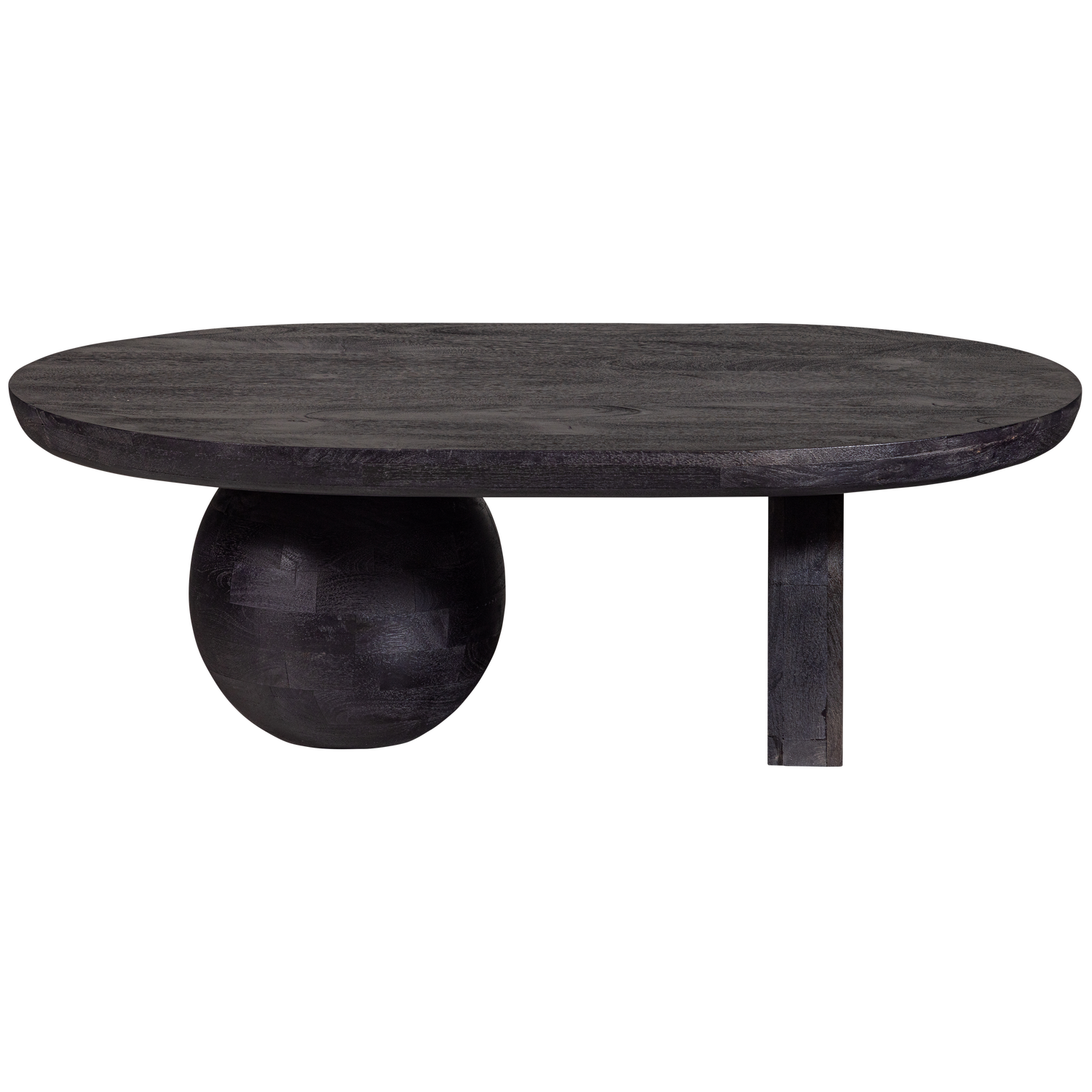 STEPPE COUCHTISCH MANGO HOLZ SCHWARZ 110x72 cm