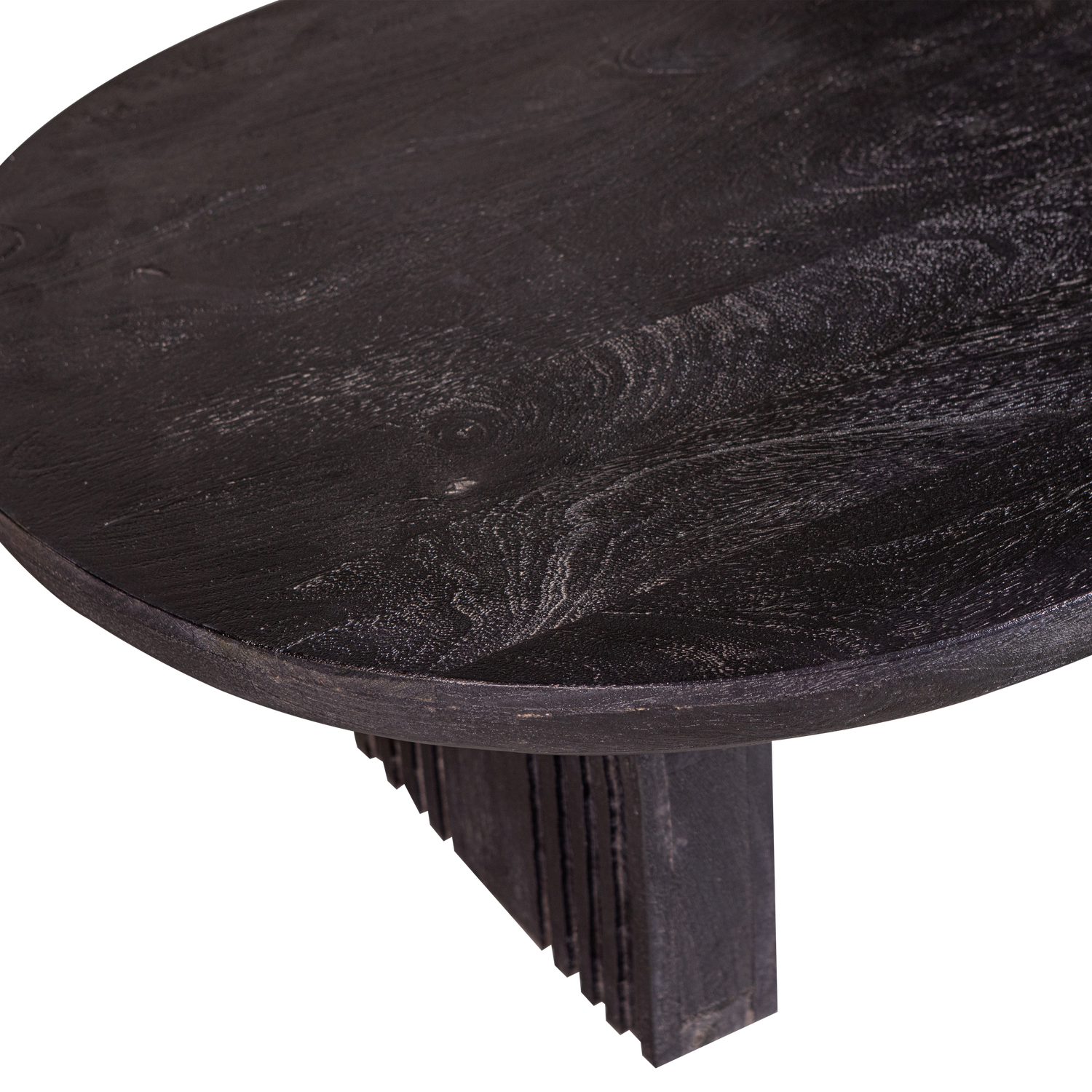 STEPPE COUCHTISCH MANGO HOLZ SCHWARZ 110x72 cm
