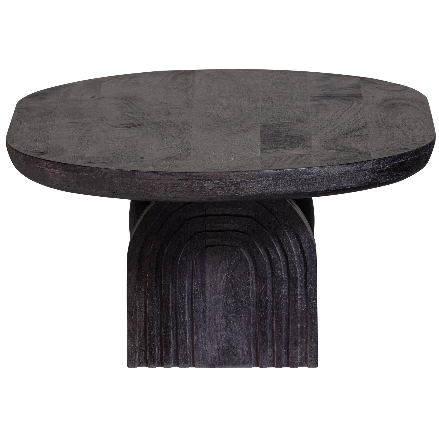 STEPPE COUCHTISCH MANGO HOLZ SCHWARZ 110x72 cm
