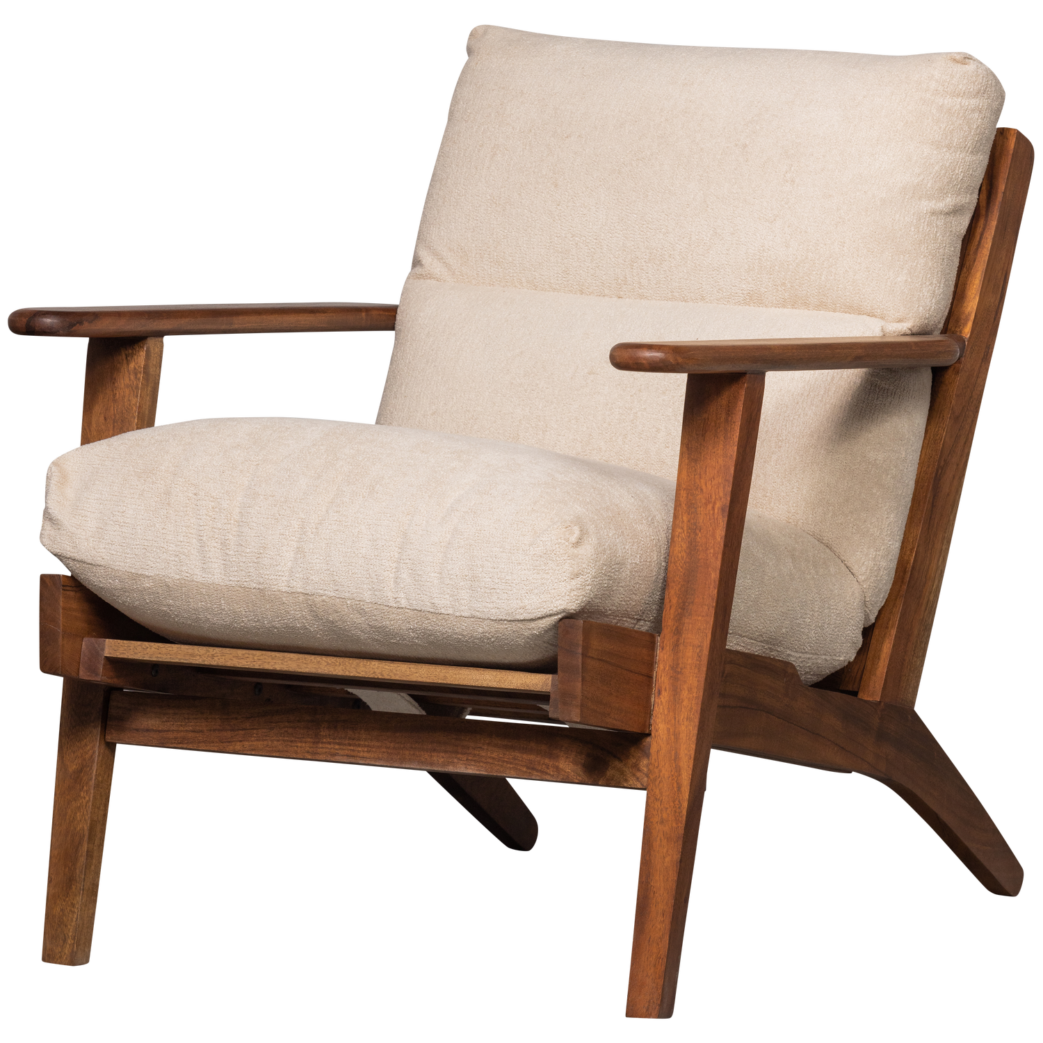 HOUSTON SESSEL BOUCLE/HOLZ NATUR