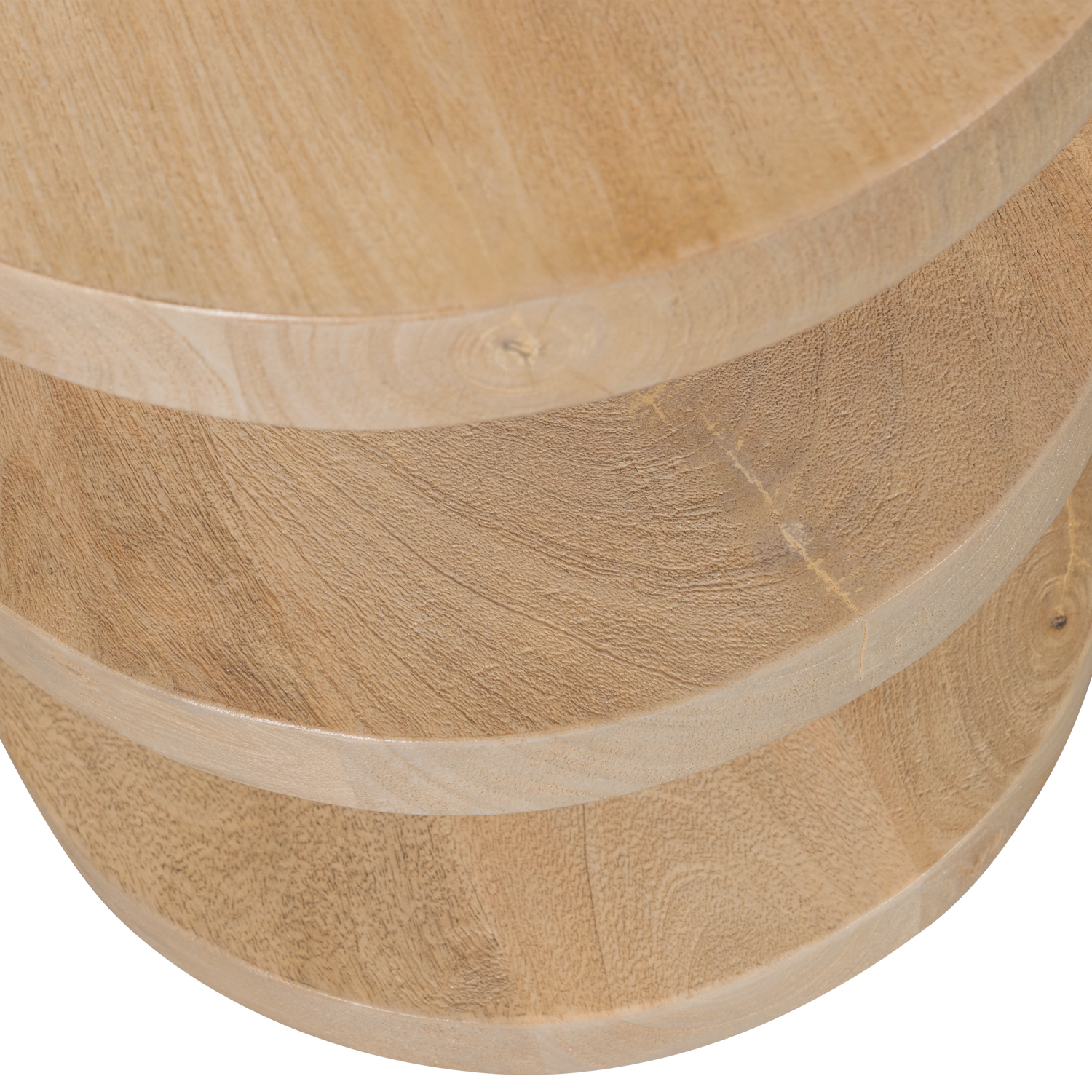 DARREN HALBKREISFORMIGER BEISTELLTISCH MANGO HOLZ NATUR