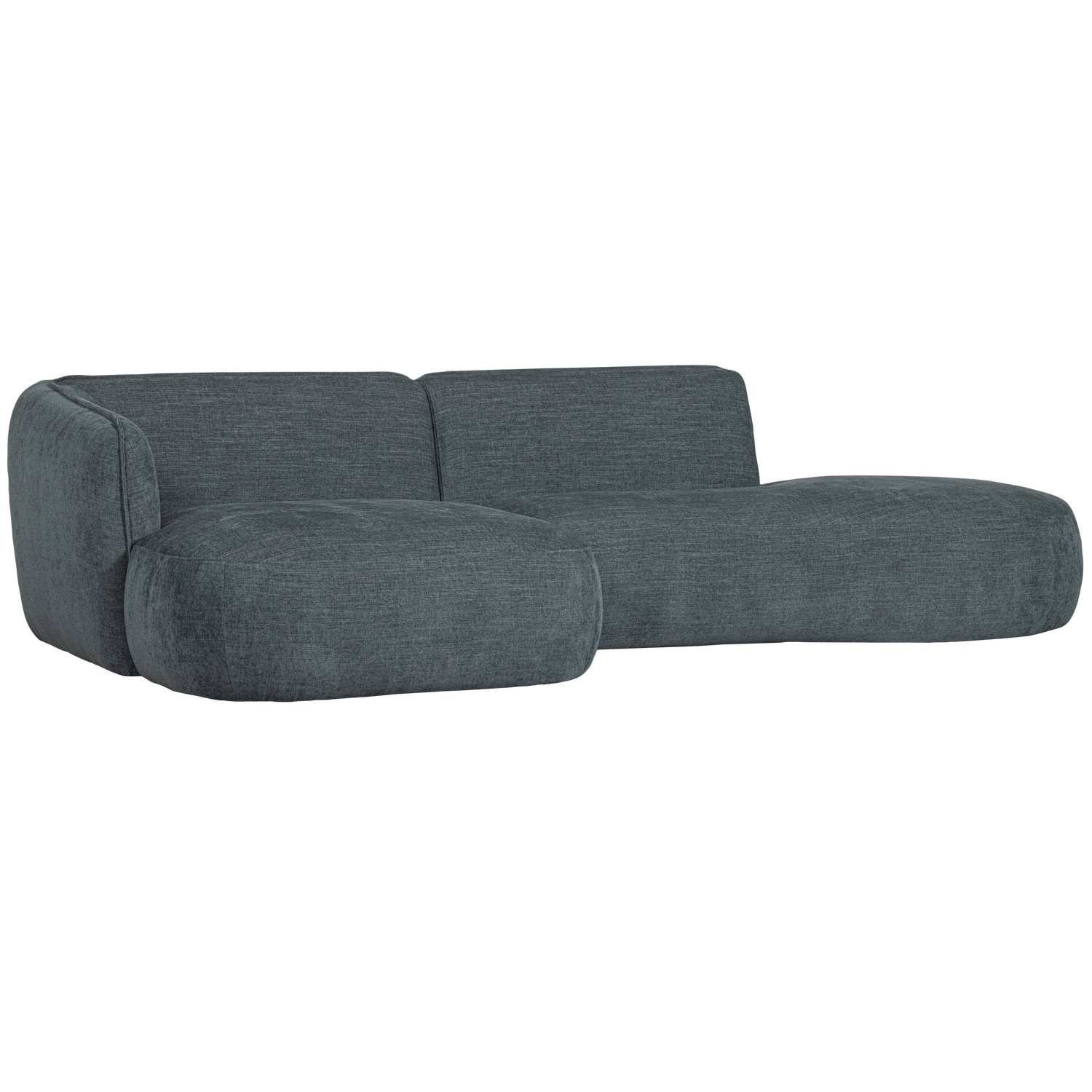 POLLY CHAISE LONGUE LINKS BLAU/GRUN